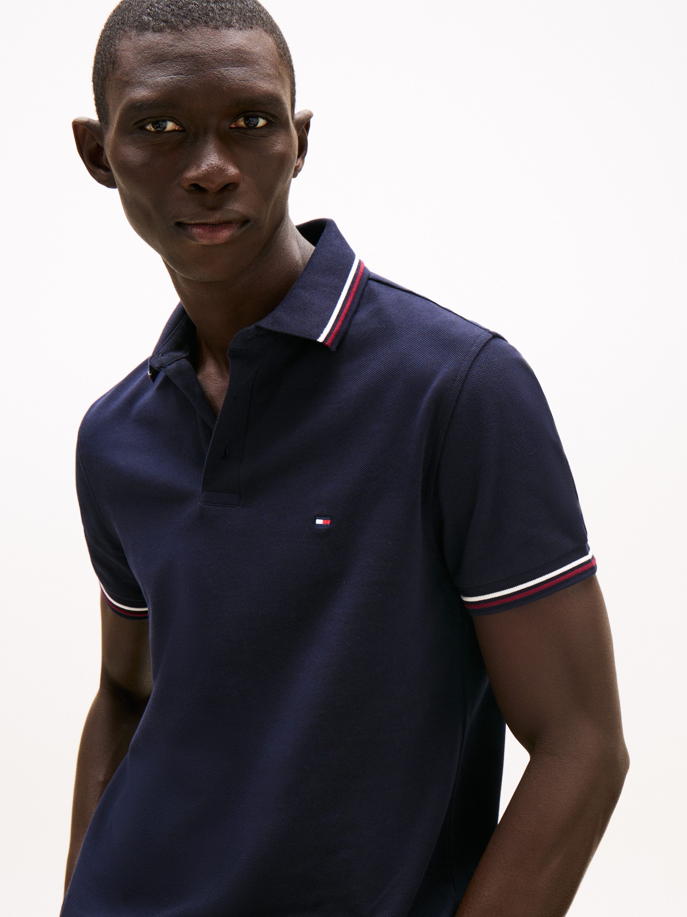 Tommy Hilfiger Poloshirt TIPPED SLIM FIT POLO mit Kontrast-Details