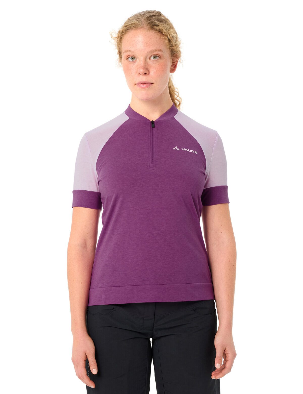 VAUDE T-Shirt Women's Altissimo Q-Zip Shirt (1-tlg) atmungsaktives und schnelltrocknendes Radshirt