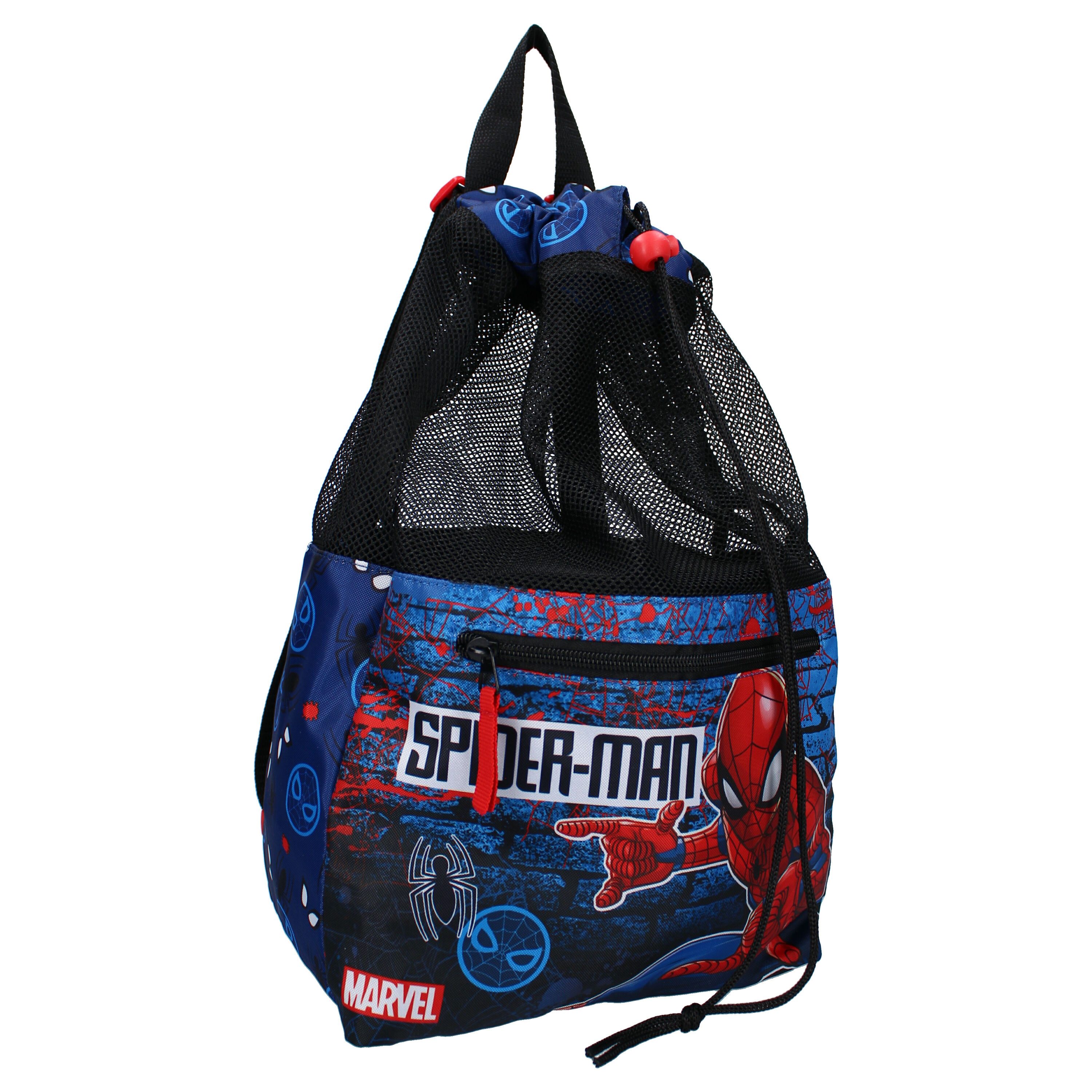 Spiderman Turnbeutel 40x36 cm mit Mesh günstig online kaufen