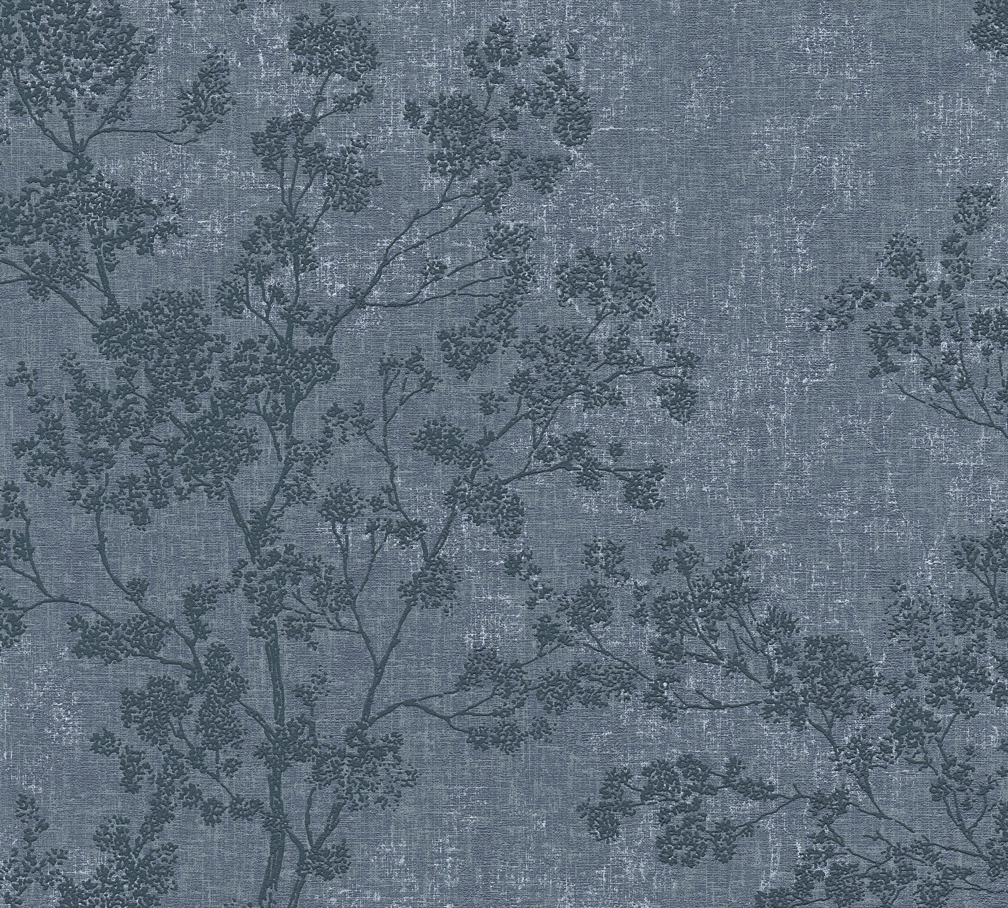 living walls Vliestapete New Walls blau Relax Tapete Wald Optik, & Ast Florale Cosy strukturiert, in floral