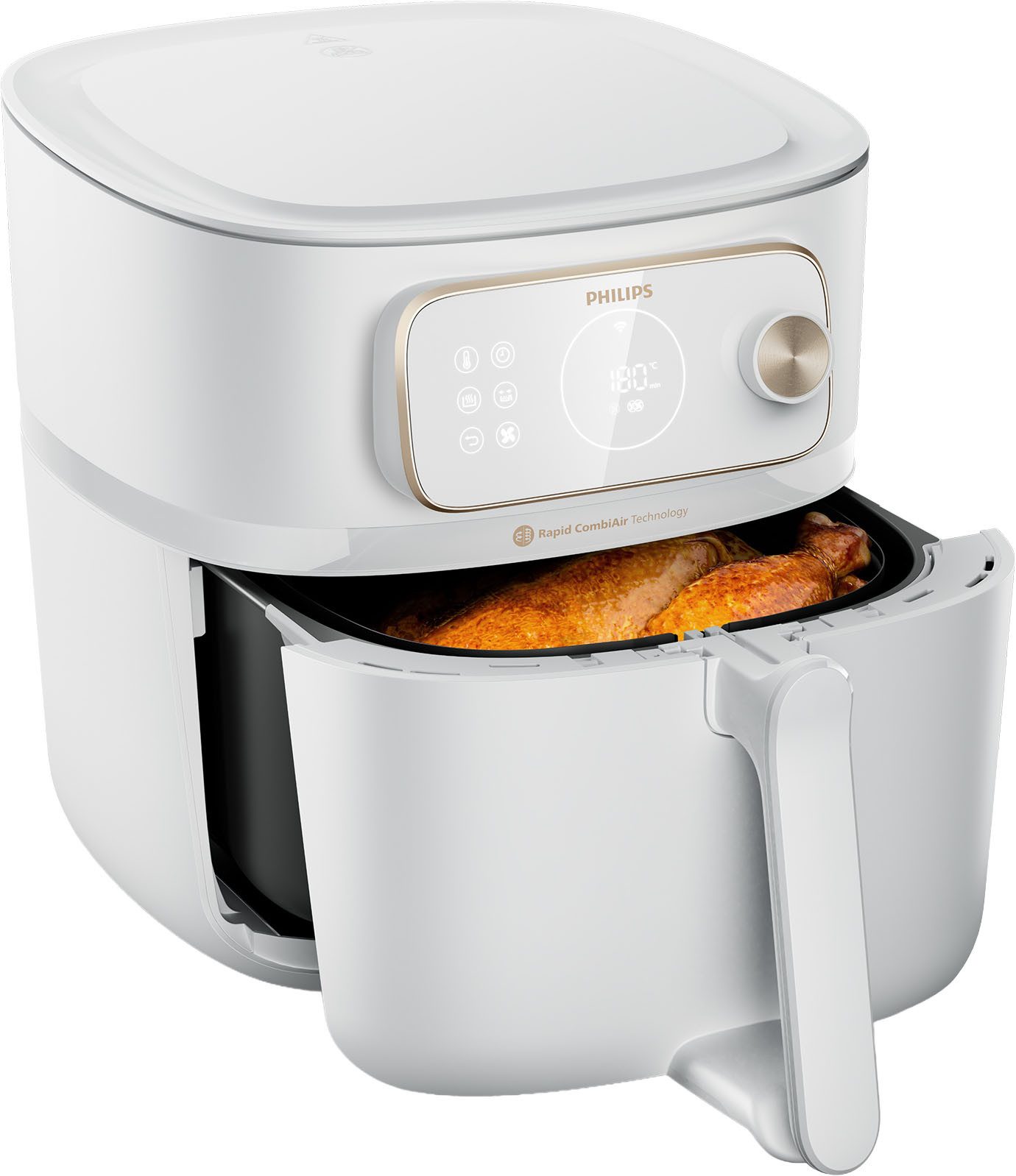 Philips Heißluftfritteuse Airfryer XXL Kombi HD9876/90, mit 8,3 l, Rapid CombiAir Technologie, 2200 W, 22 Kochfunktionen, QuickClean und WiFi Konnektivität