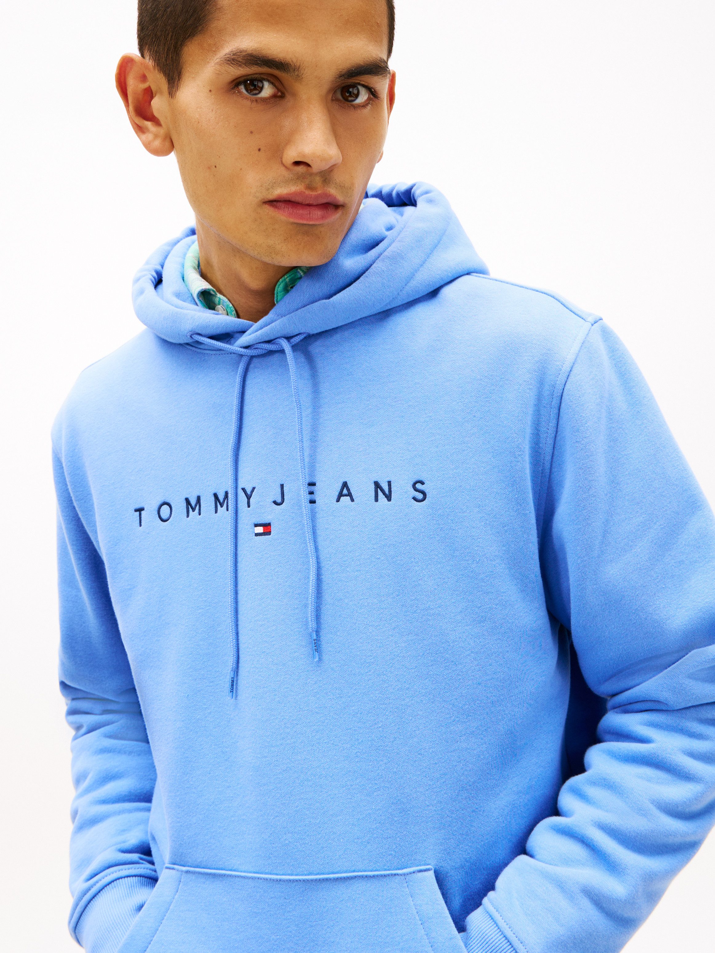 Tommy Jeans Hoodie TJM REG LINEAR LOGO HOODIE EXT mit Logo-Stickerei günstig online kaufen