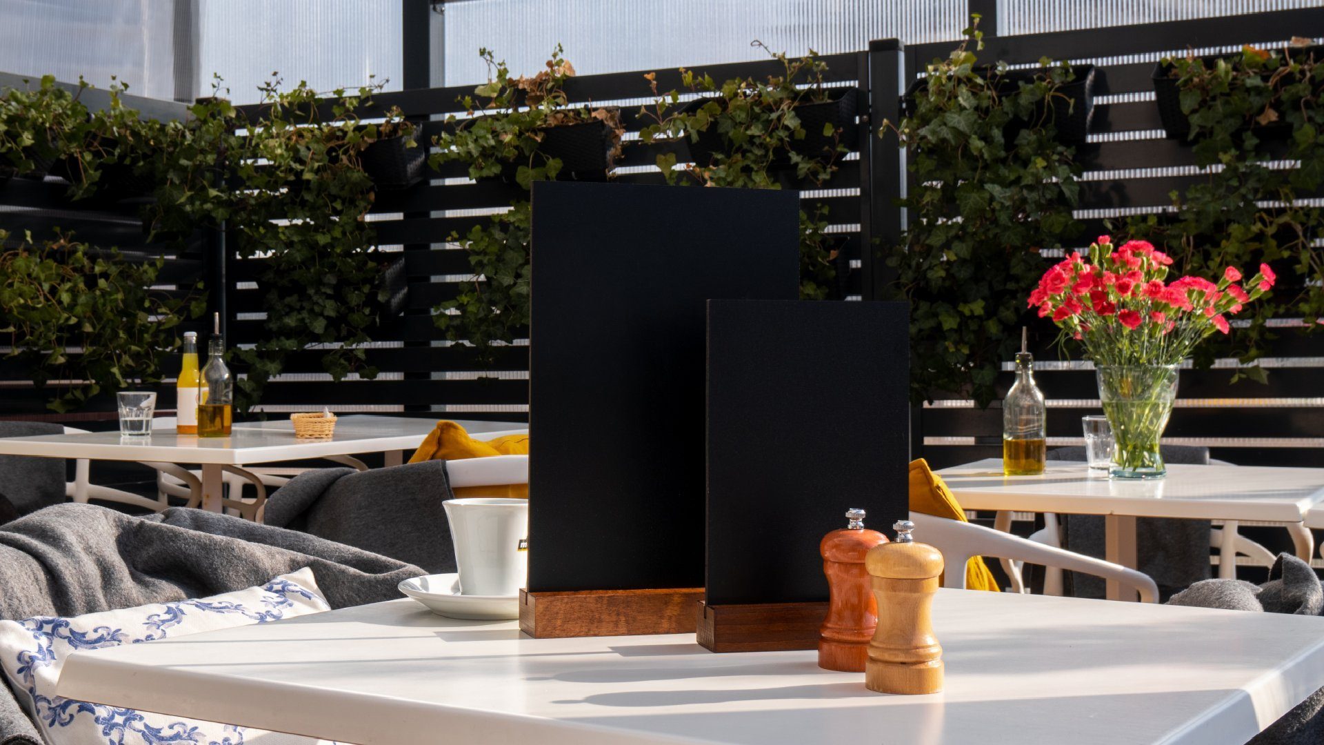 ALLboards Memoboard Tischaufsteller Kreide Mini doppelseitige Kleine Tafeln