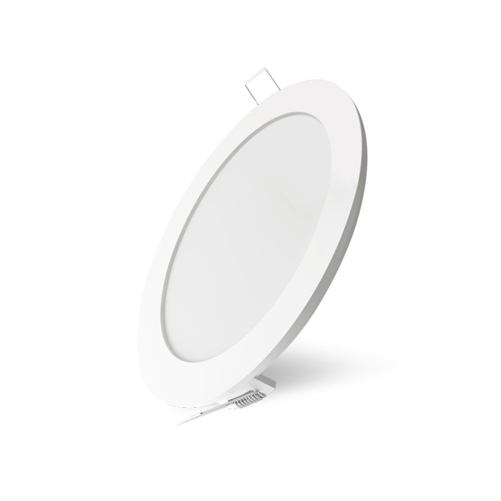 V-TAC LED Panel 15w LED Einbauleuchte Panel Einbau Panel Leuchtmittel Einbauspot flach, Neutralweiß, LED Panele Unterputz 15 Watt Neutralweiß, 195x25mm, Form: rund