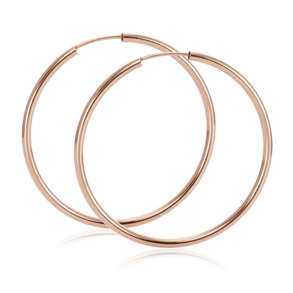 Materia Paar Creolen Damen Rosegold groß günstig online kaufen