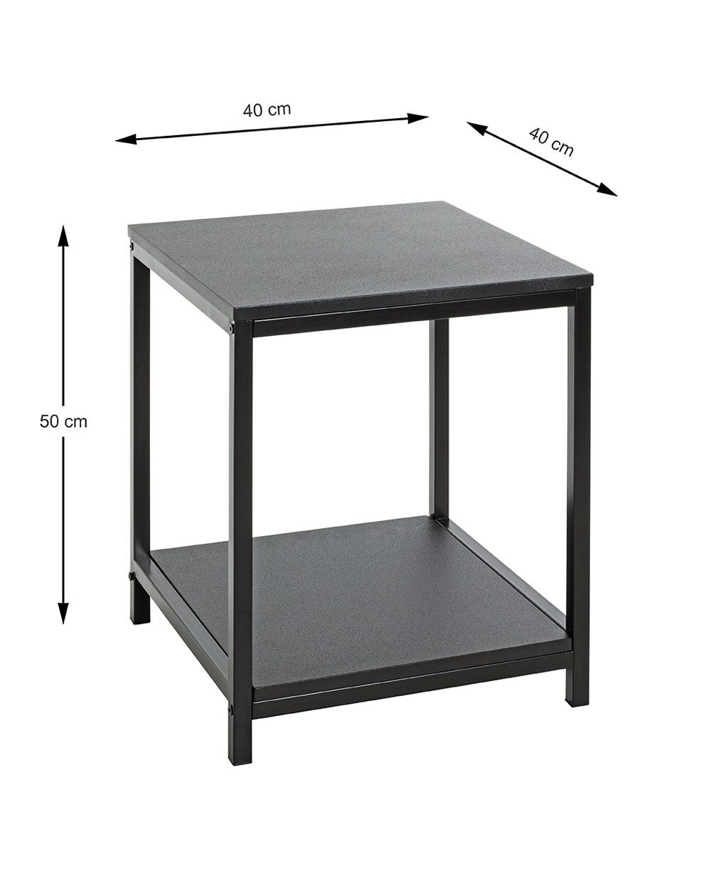 freiraum Beistelltisch 52572, in schwarz, MDF, günstig online kaufen
