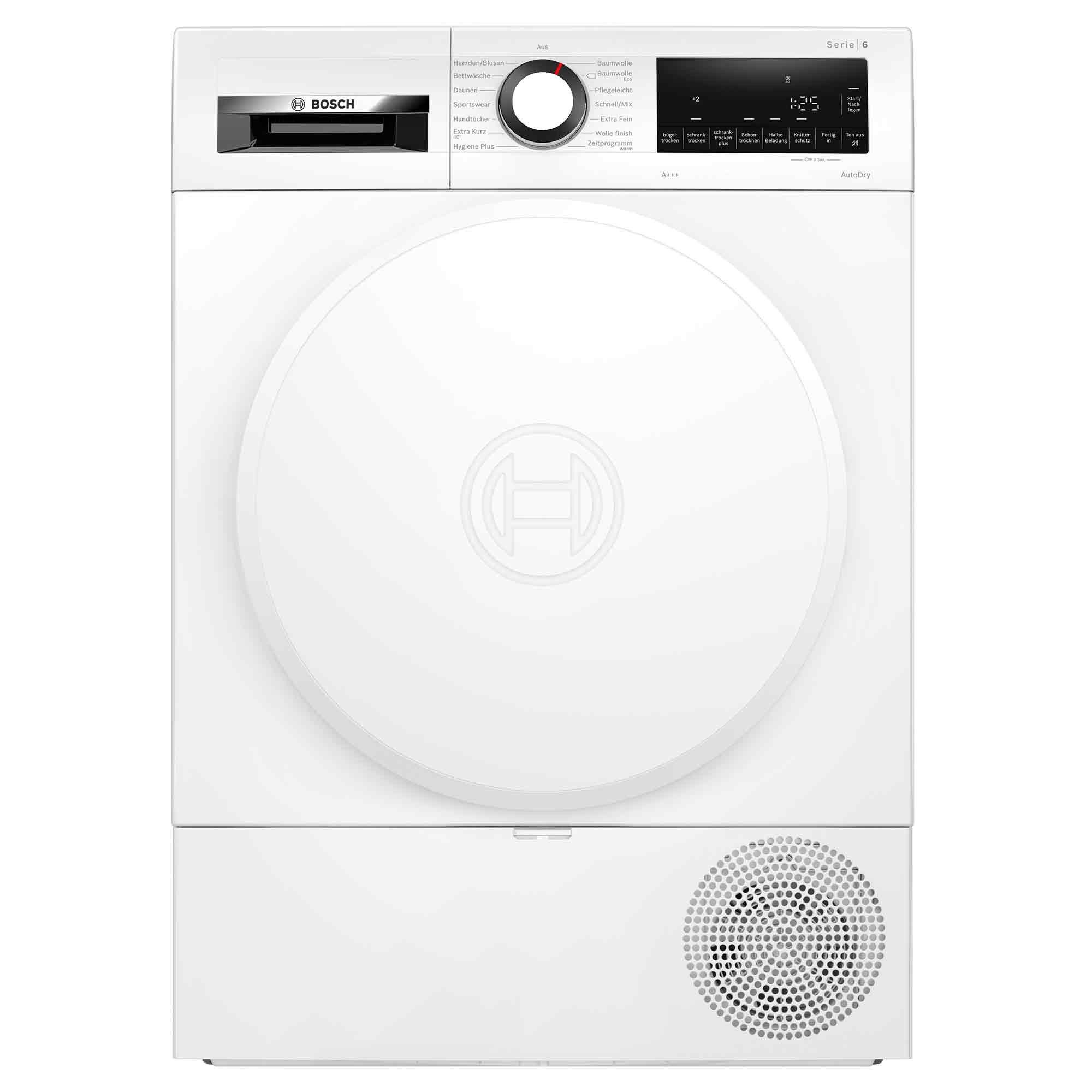 BOSCH Wärmepumpentrockner WQG233D20, Easy Clean Filter, Auto Dry, Knitterschutz, Kindersicherung