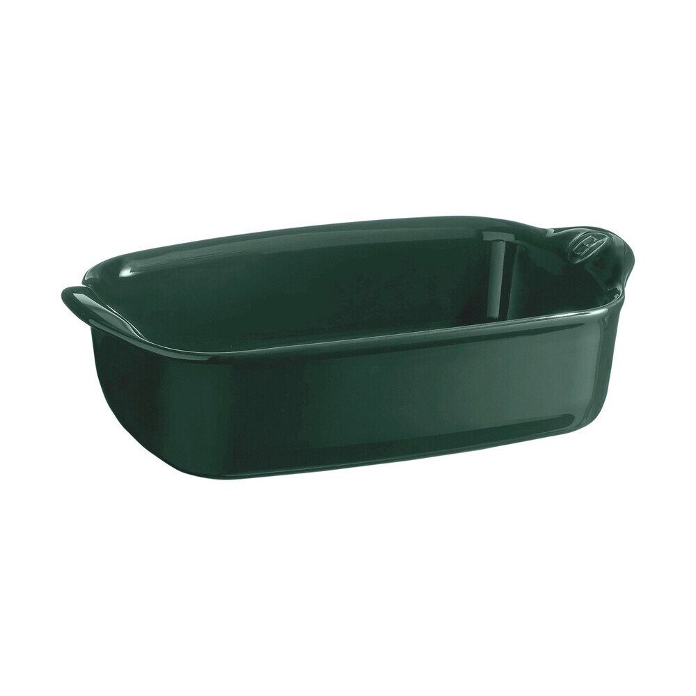 Emile Henry Auflaufform Gratinform 22x14 Ultime Cèdre, Keramik, (1-St), 800ml, Made in France, Keramik, mikrow.- & spülm.sicher, grün