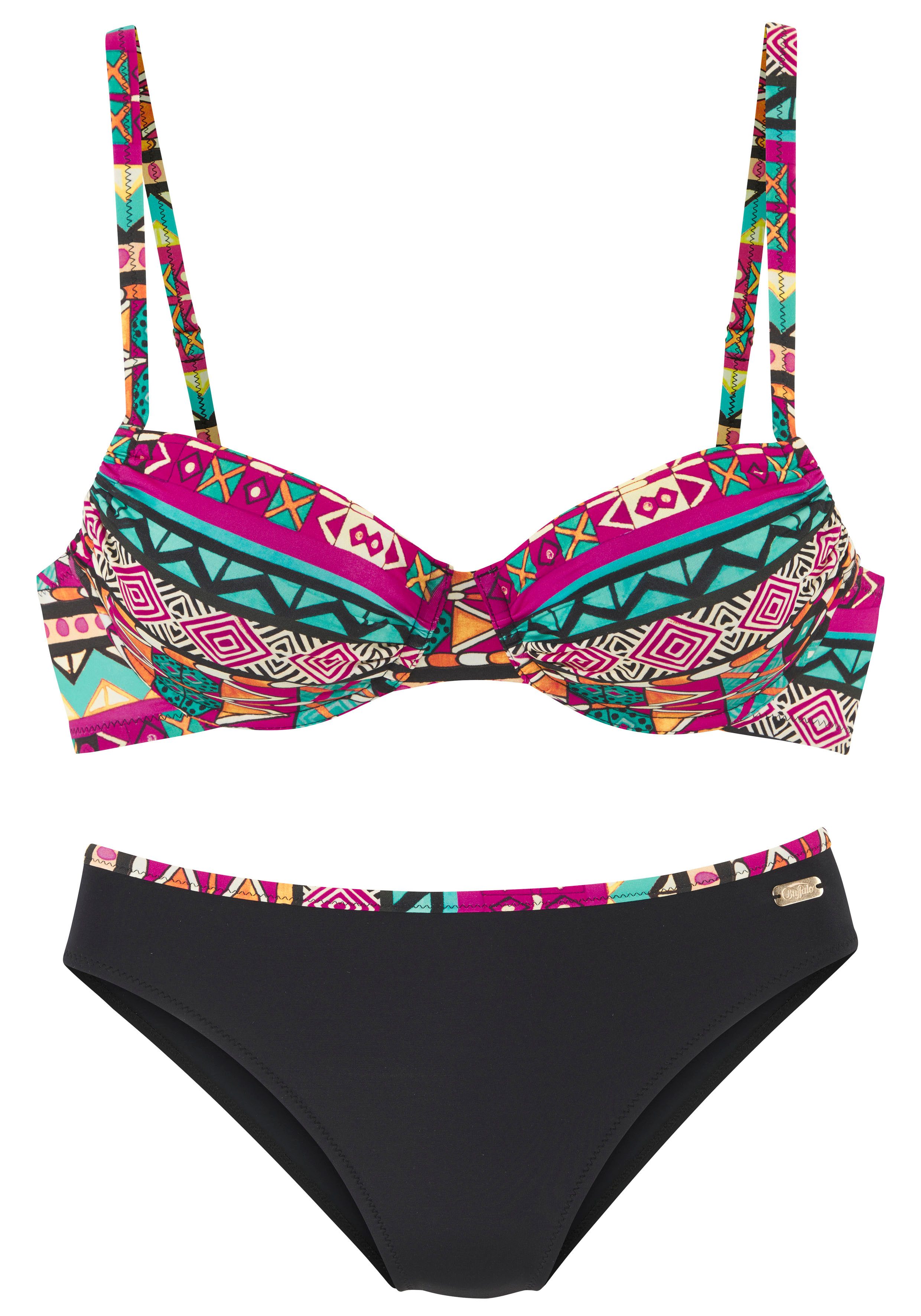 Buffalo Bügel-Bikini mit farbenfrohen Design günstig online kaufen