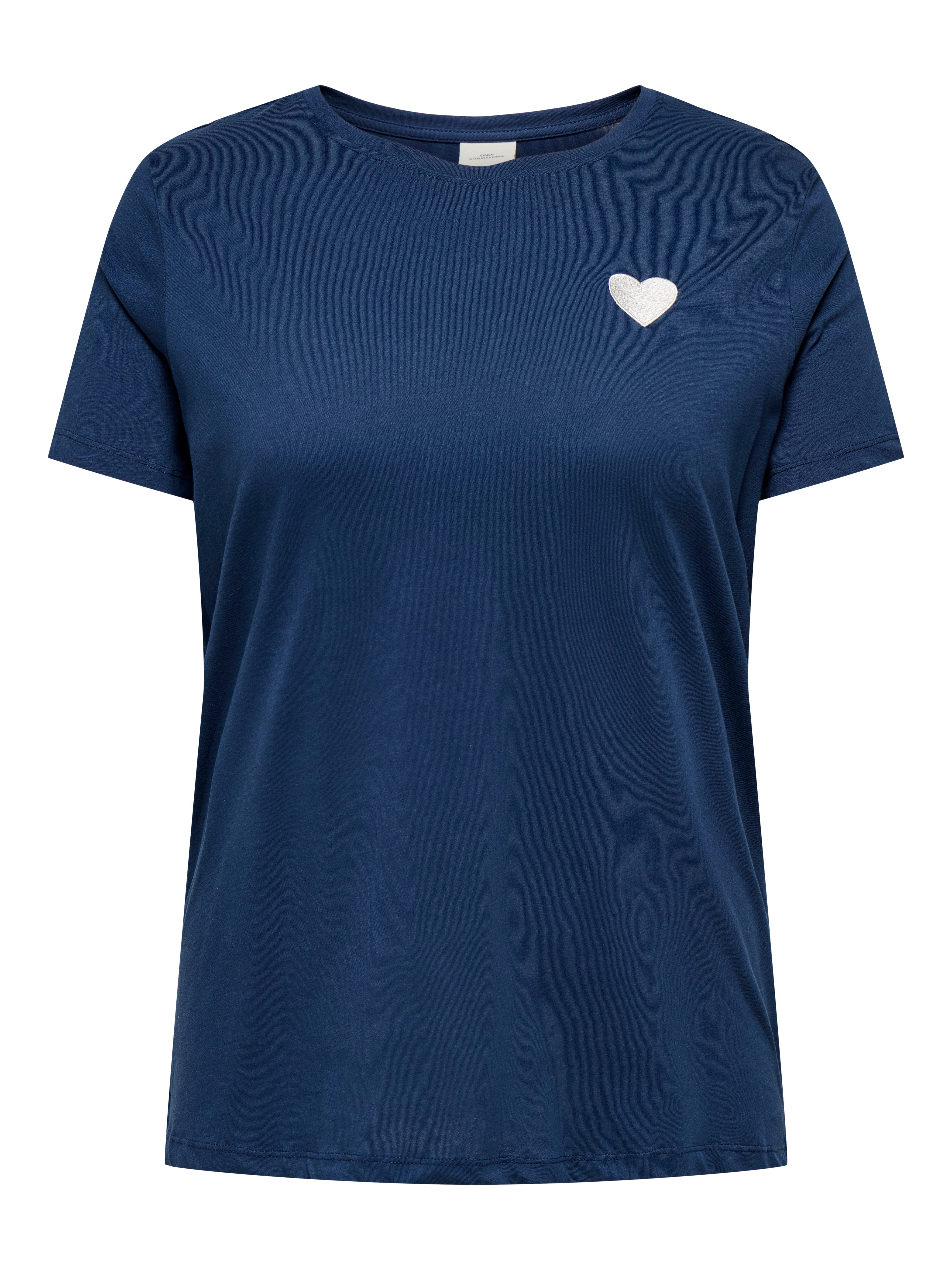 ONLY CARMAKOMA Kurzarmshirt CARNINNA LIFE S/S O-NECK REG TEE JRS BS günstig online kaufen