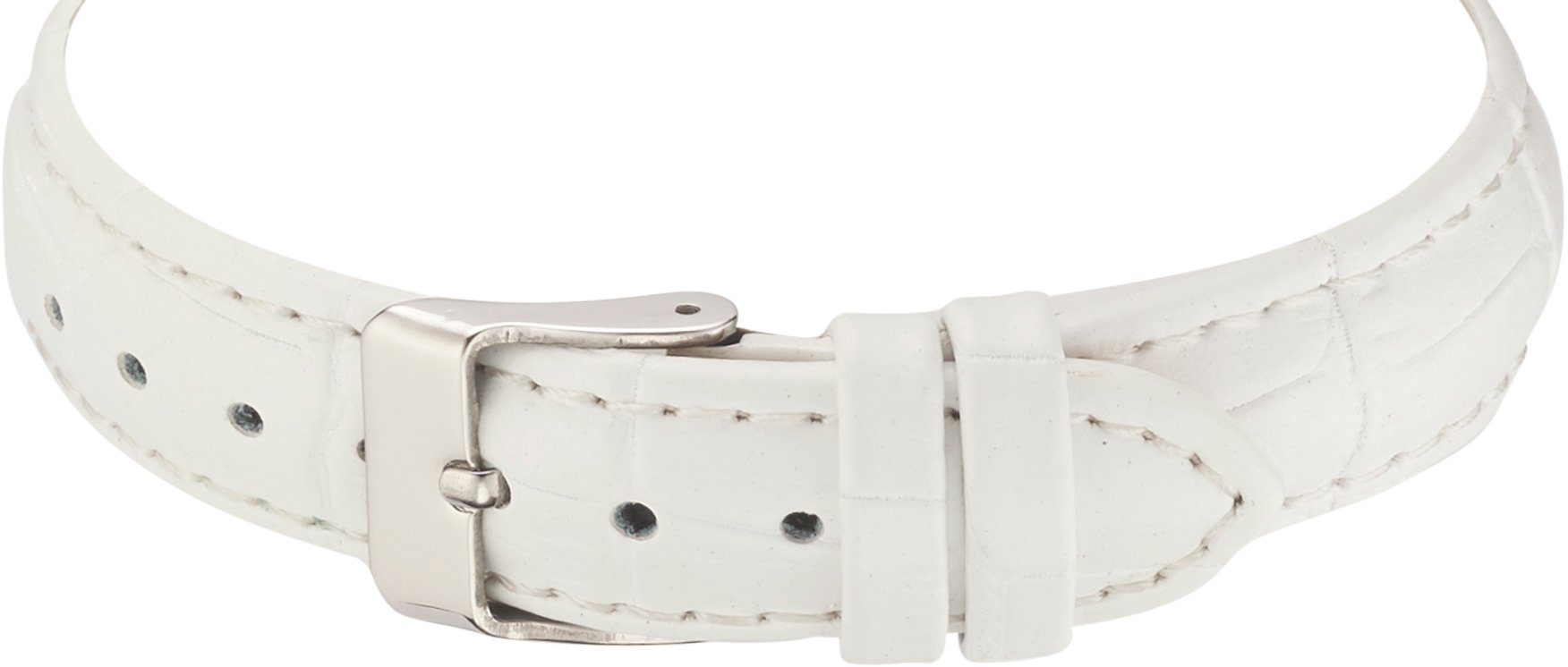MASTER TIME Funkuhr Basic MTLA-10798-42L, Armbanduhr, Damenuhr, Datum, Leuchtzeiger, Lederarmband