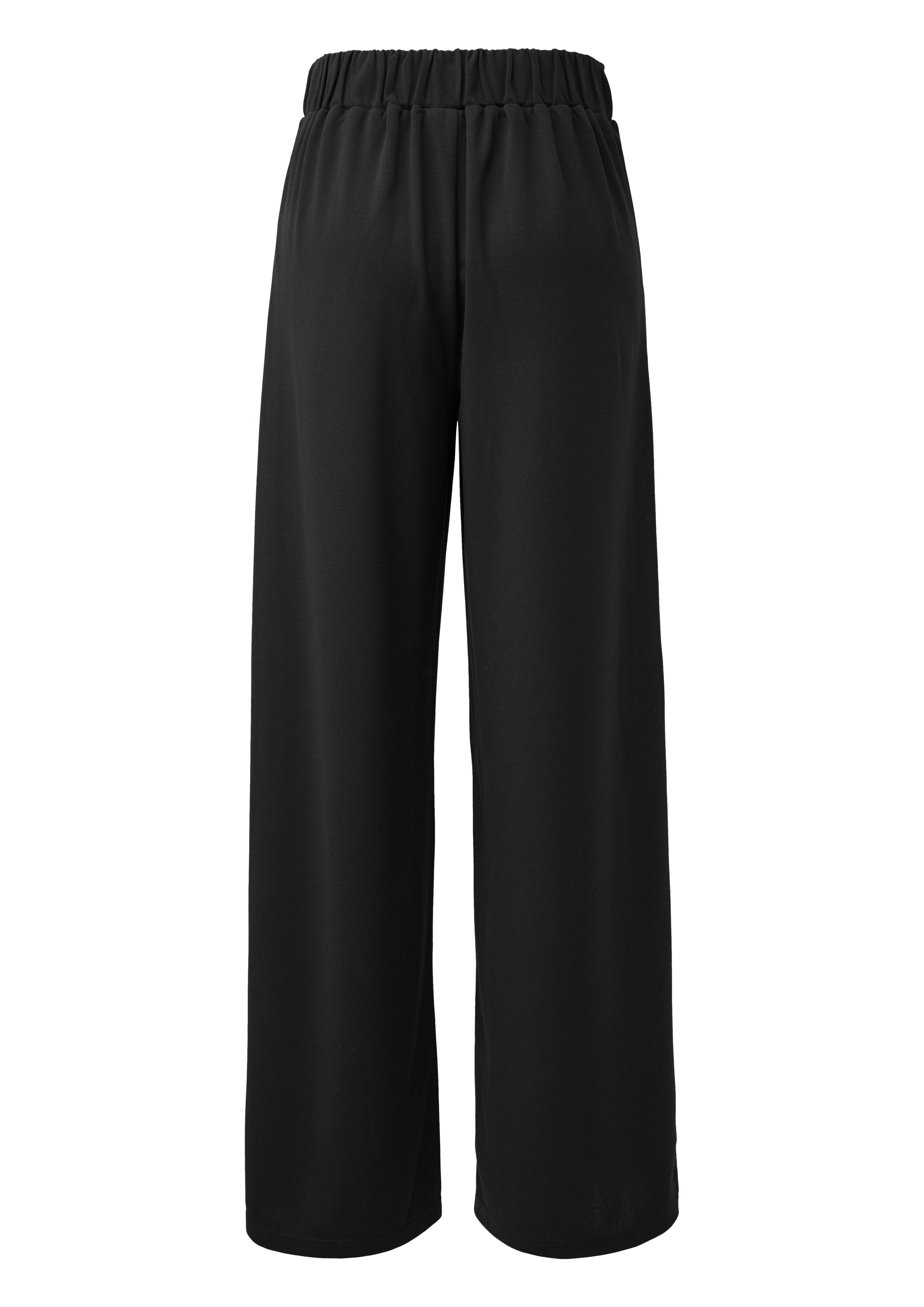 QS Stoffhose Wide-Leg Hose aus Interlockjersey günstig online kaufen