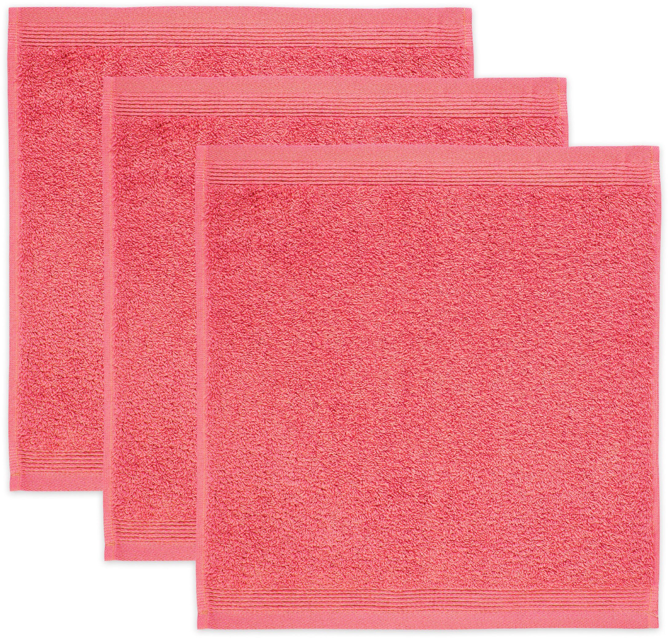 Möve Seiftuch Superwuschel, (Set, 3-St), Seiftuch Set mit Bordüre, 100% Premium Cotton Baumwolle, weich
