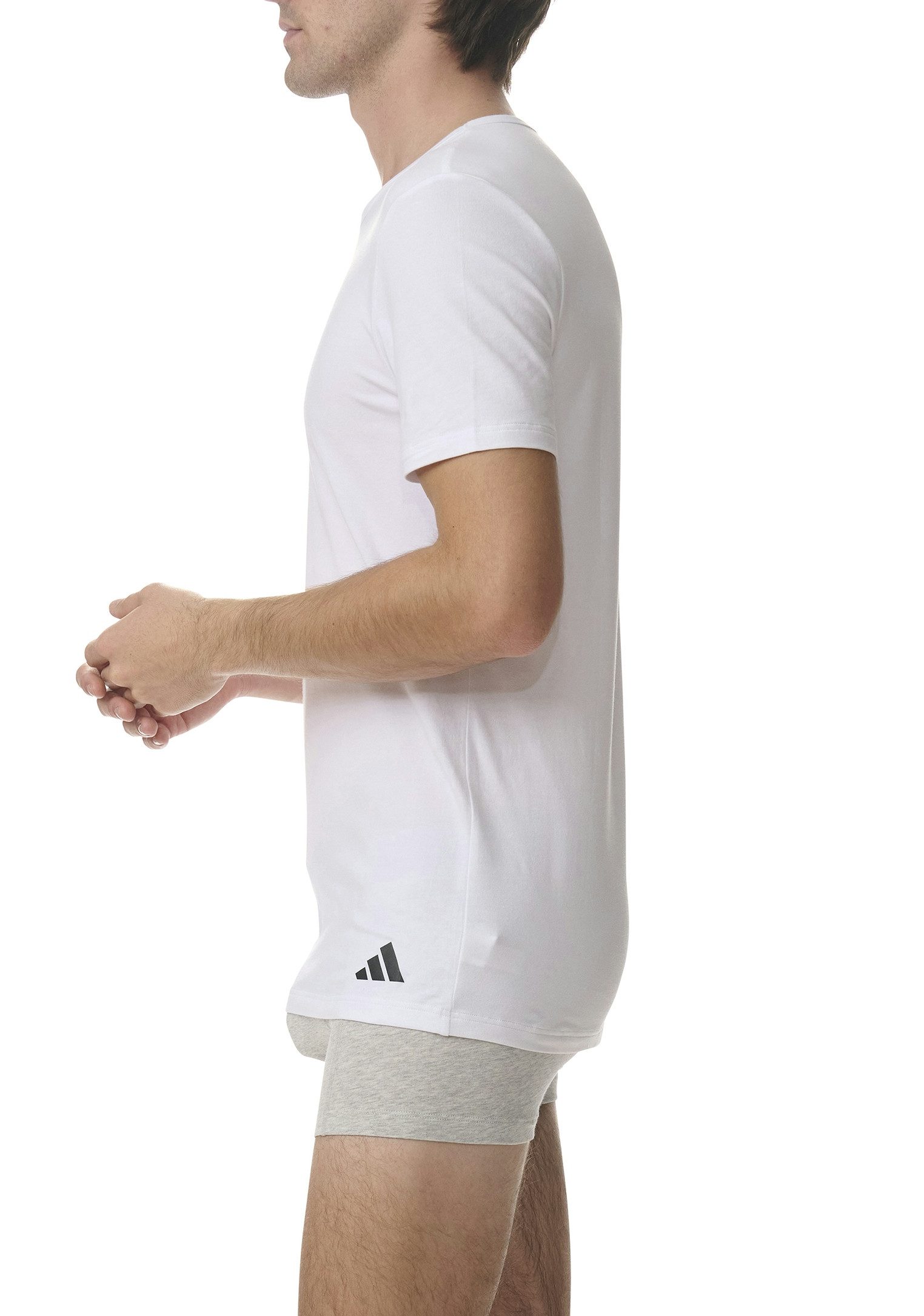 adidas Sportswear T-Shirt Active Flex Cotton (2er Pack) Lockere Passform, Rundhals-Ausschnitt, Kurzarm