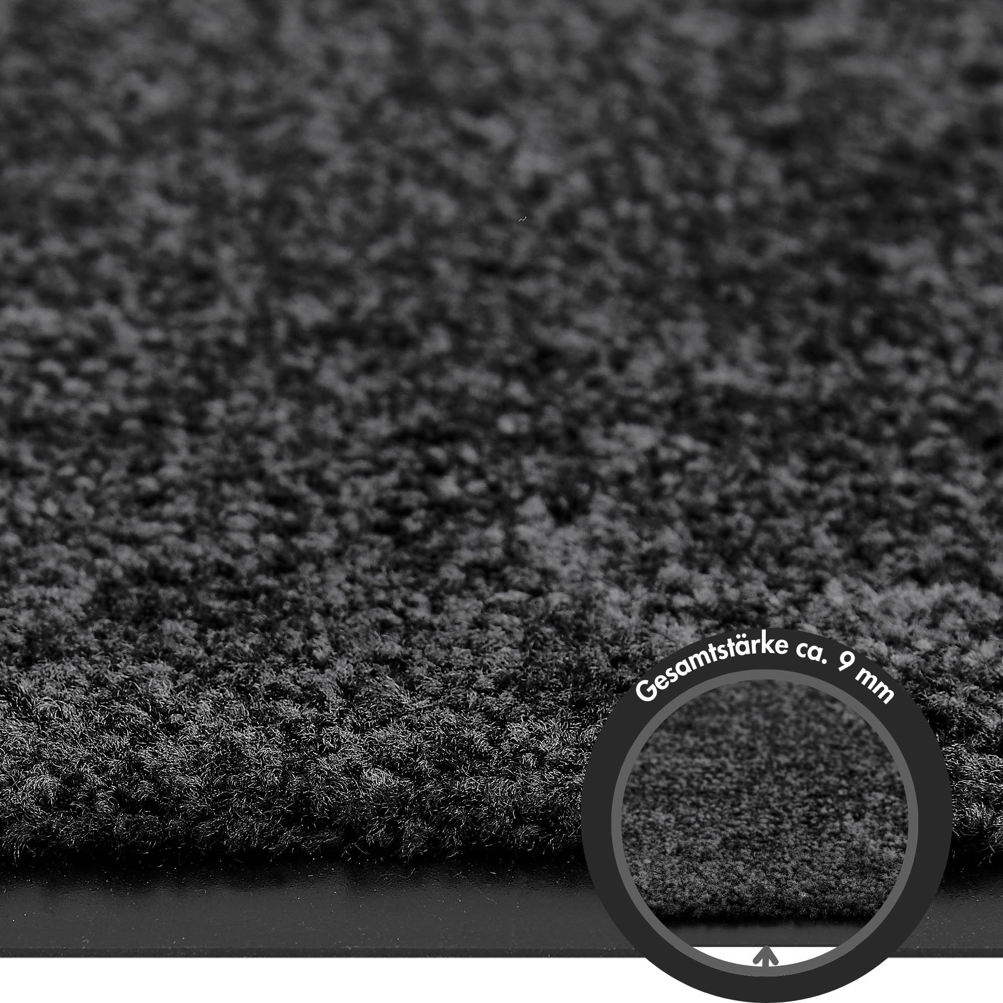 OTTO home Fußmatte Fresh Step, Made in Belgium, rechteckig, Höhe: 9 mm, für den Eingangsbereich, Uni-Farben, rutschhemmend, robust, waschbar