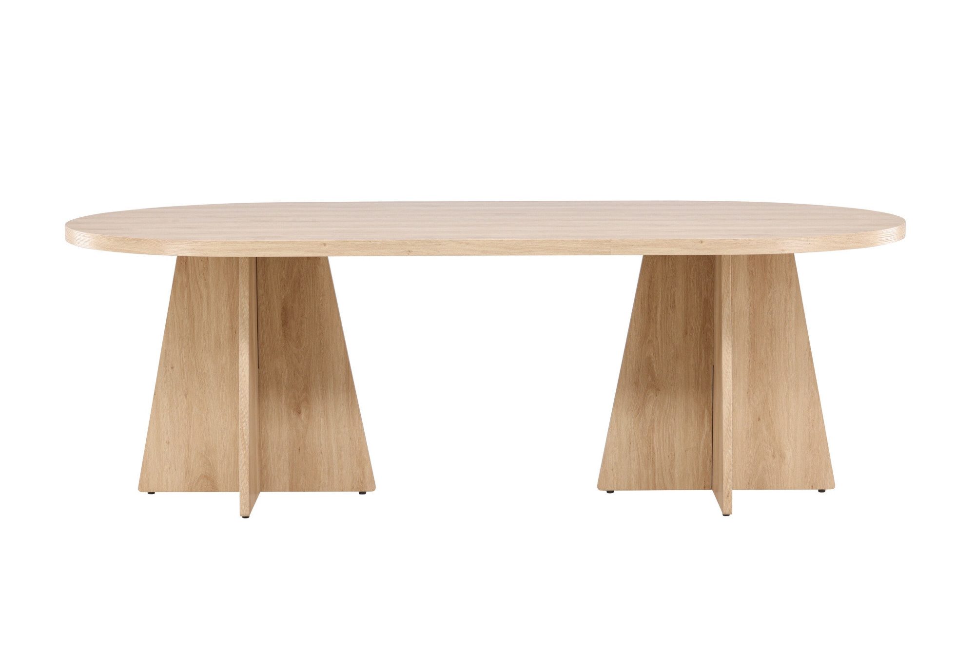 Venture Home Esstisch Bootcut, rechteckiger Esstisch 230 × 115 cm in warmer Naturoptik, Esszimmertisch, MDF, 3D-Papier, rechteckig, geräumig, einladend
