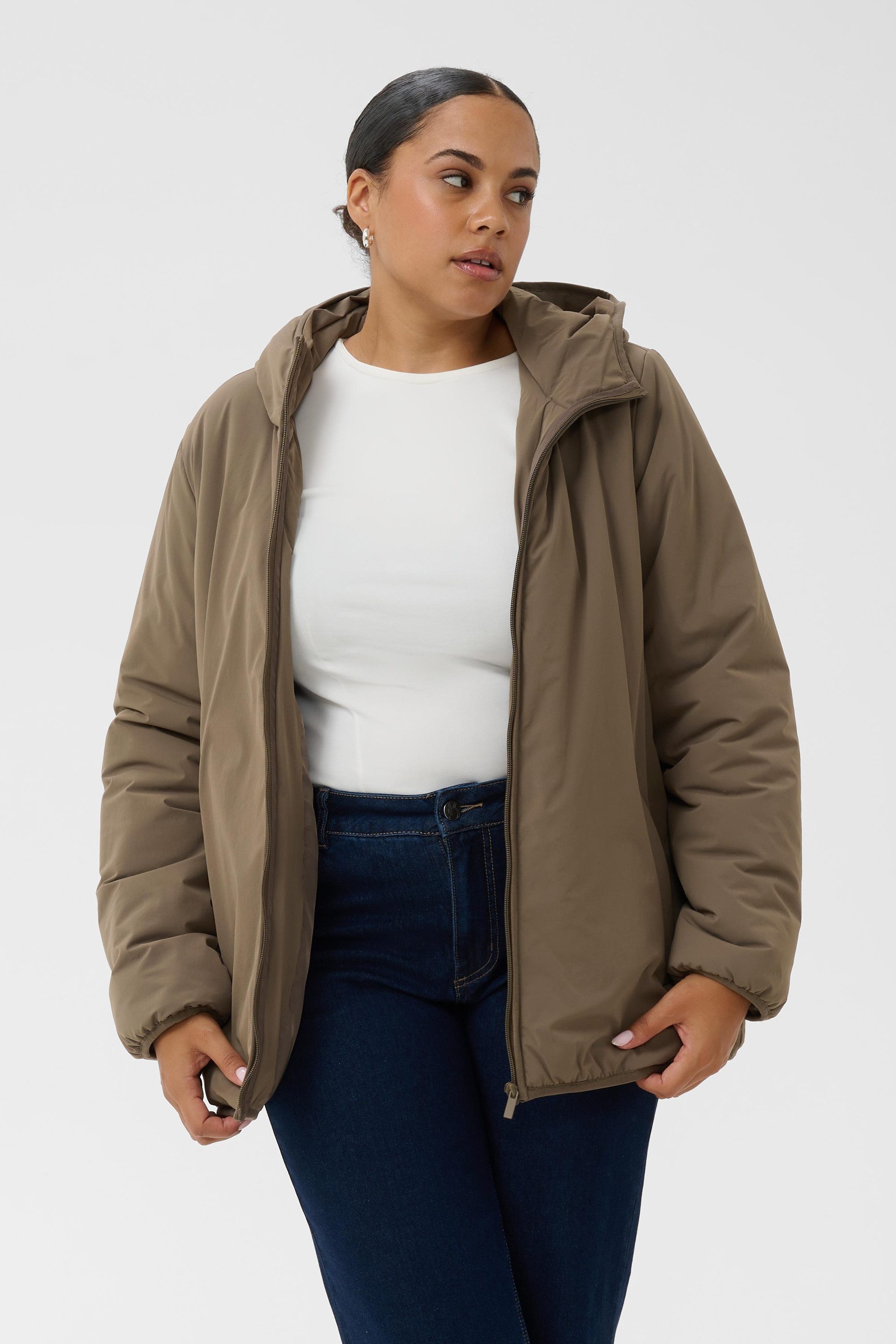 KAFFE Curve Wintermantel Jacke KCscarla Große Größen