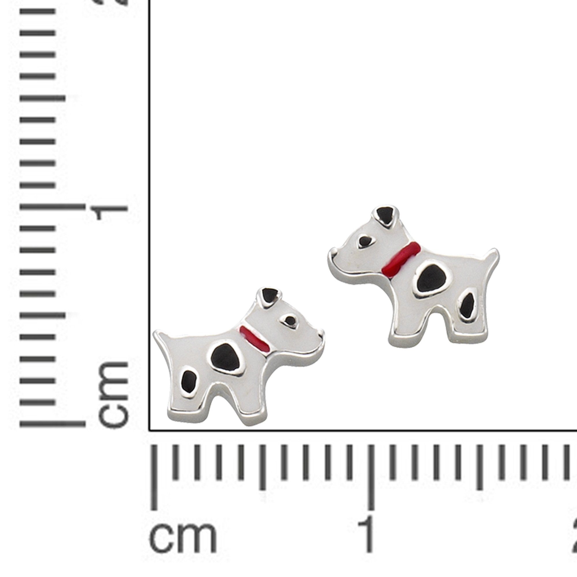 Hund 925 Ohrstecker Silber Zeeme Motiv Paar