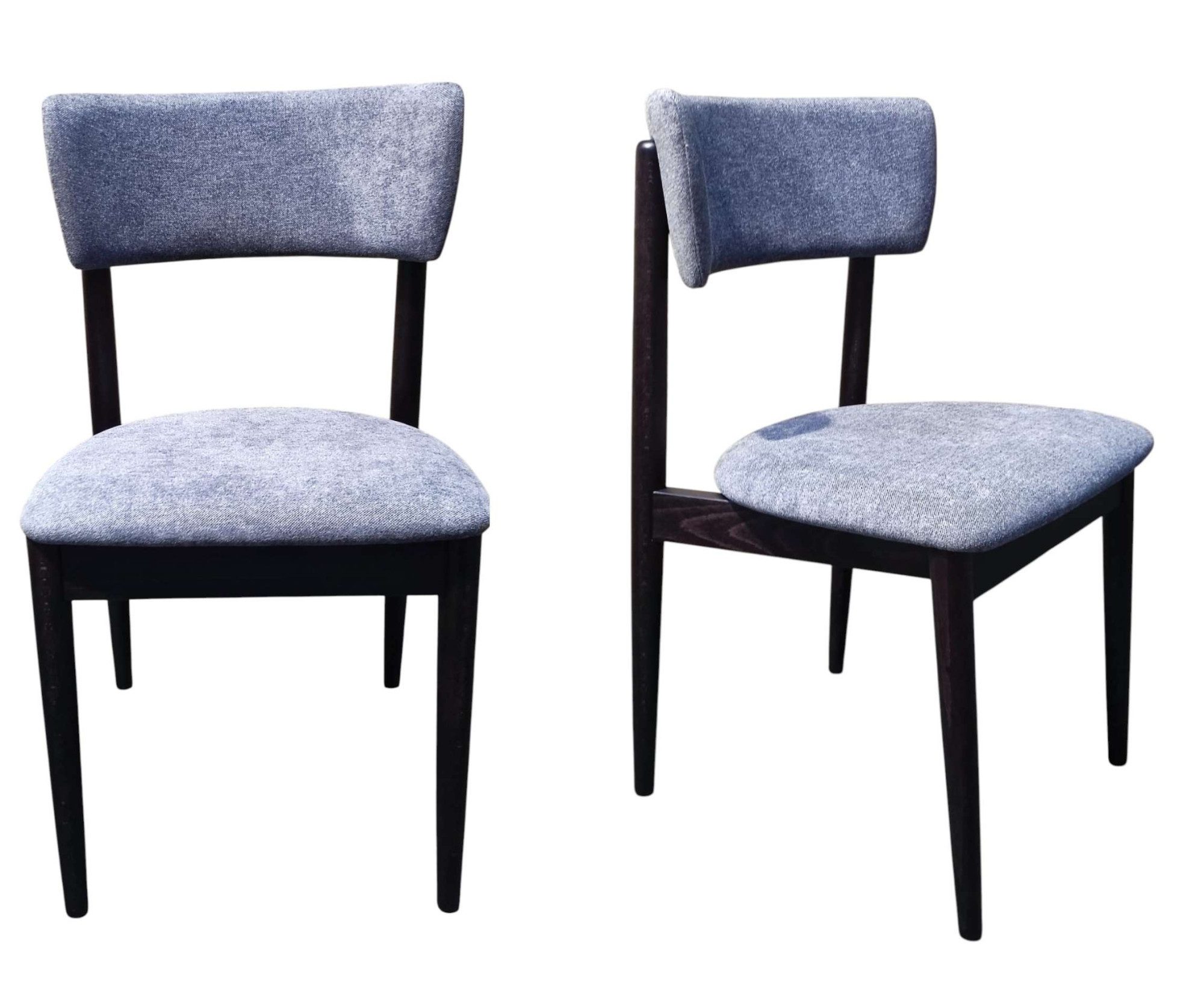 Home affaire Polsterstuhl Jan Esszimmerstuhl, Küchenstuhl, 4-Fußstuhl (2 St), Chenille, Massivholzbeine, Retro