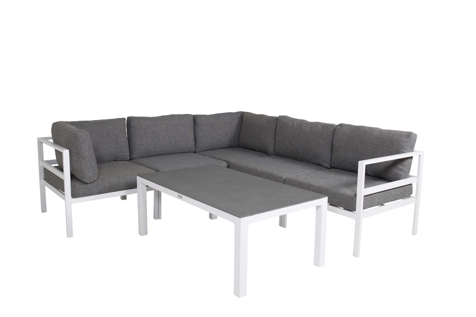 Gartenlounge-Set Copacabana Lounge-Set 2 Teile weiß.