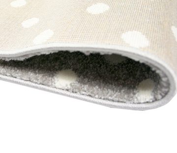 Kinderteppich Kinderteppich Spielteppich Teppich Kinderzimmer Babyteppich Hase in Creme Grau Rosa, Carpetia, rechteckig, Höhe: 13 mm