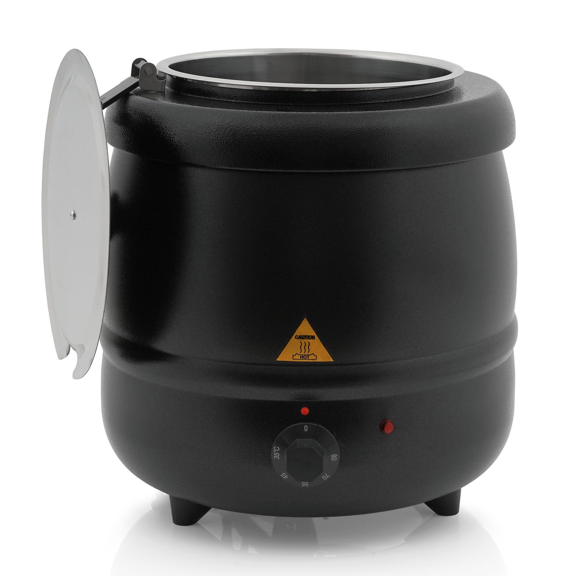 Mahlzeit Speisenwärmer Suppenkessel elektrisch 8 Liter, Suppentopf mit herausnehmbarem Einsat