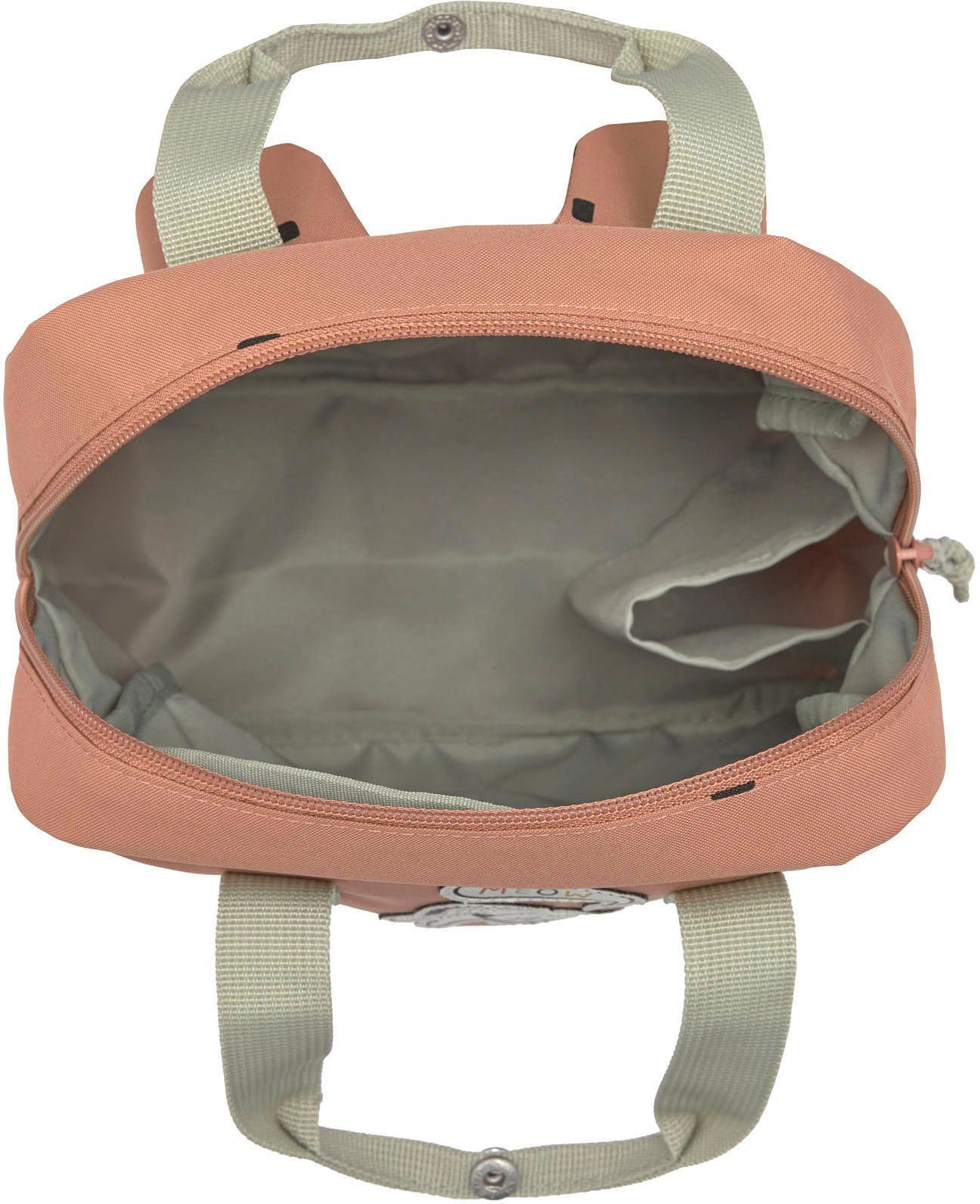 LÄSSIG Kinderrucksack Happy Prints, Mini Square Backpack, Caramel