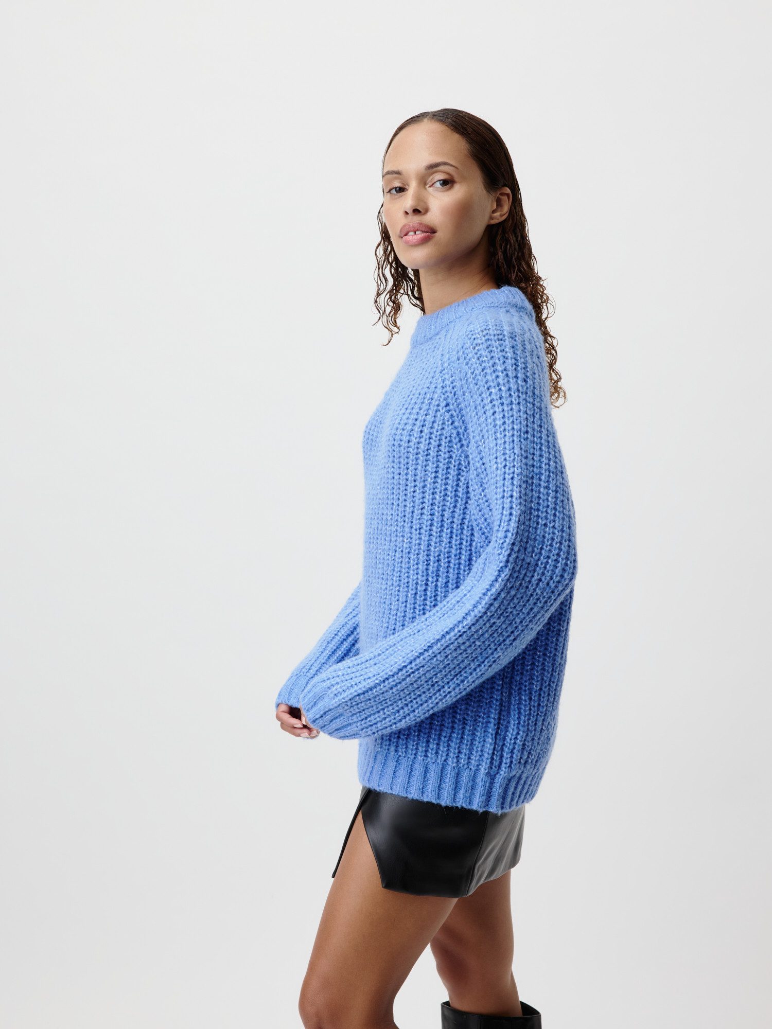 LeGer Strickpullover Leslie, LeGer by Lena Gercke Loose fit mit Rundhalsausschnitt