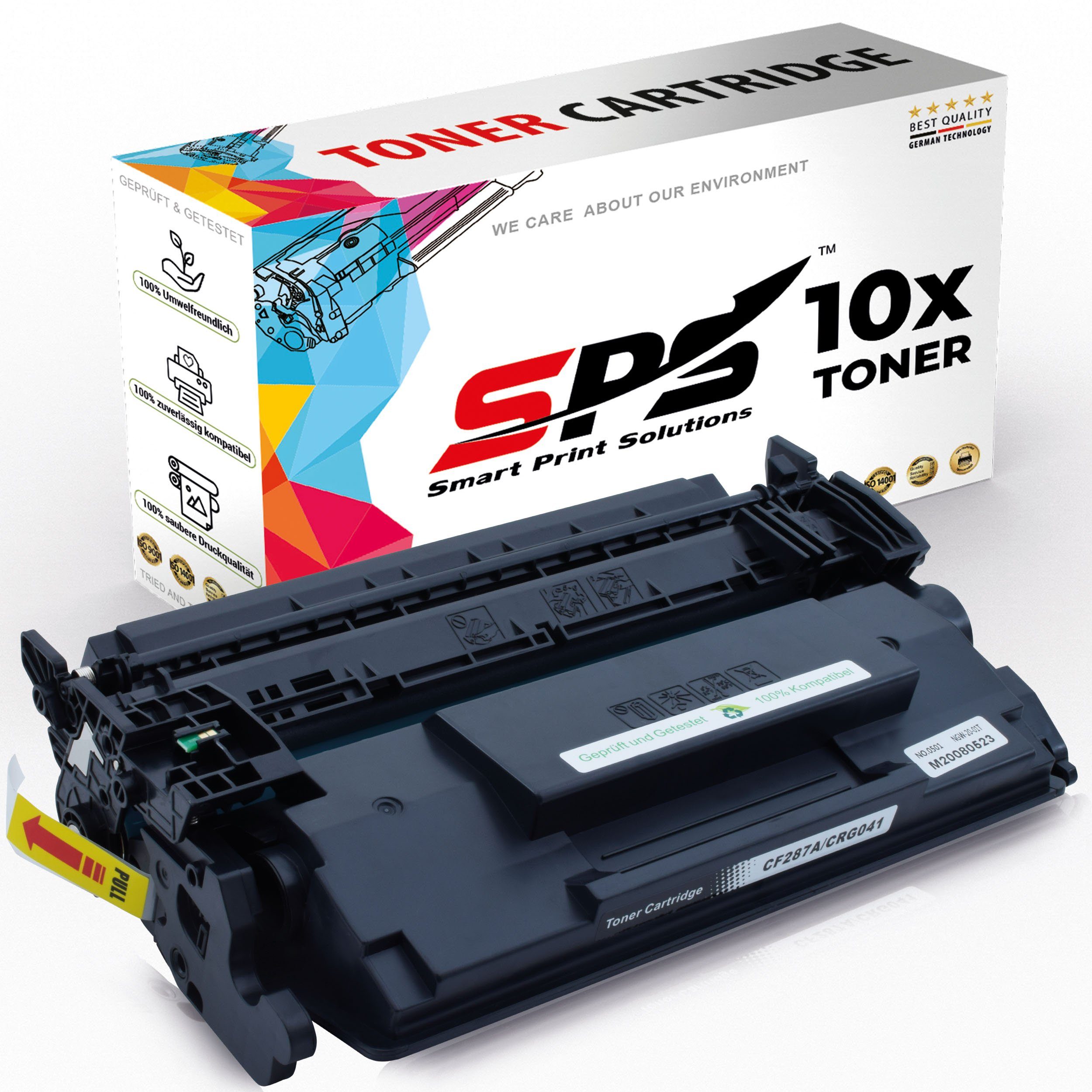 SPS Tonerkartusche Kompatibel für HP Laserjet Managed M506DNM 87A, (10er Pack)