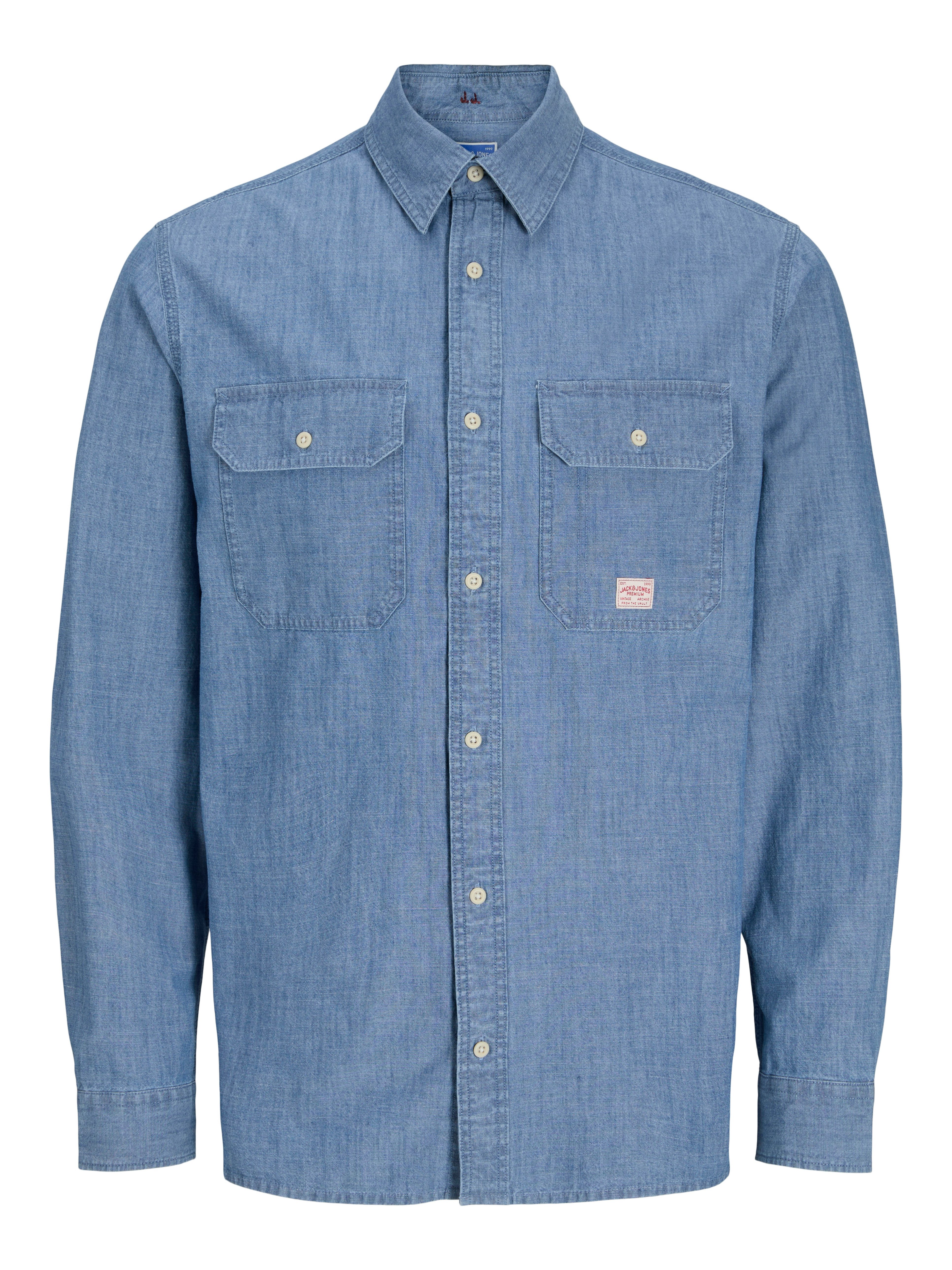 Jack & Jones Langarmhemd JPRBLUHARRY CHAMBRAY L/S SHIRT günstig online kaufen