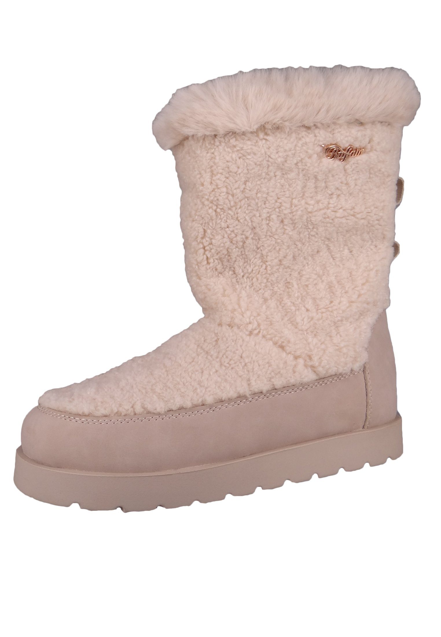 Buffalo 1624054 Eve Pull-On Cream gebraucht Stiefel