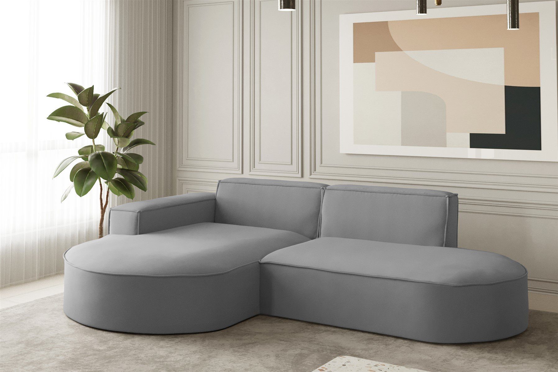 Fun Möbel Ecksofa Ecksofa Designersofa PALMA günstig online kaufen