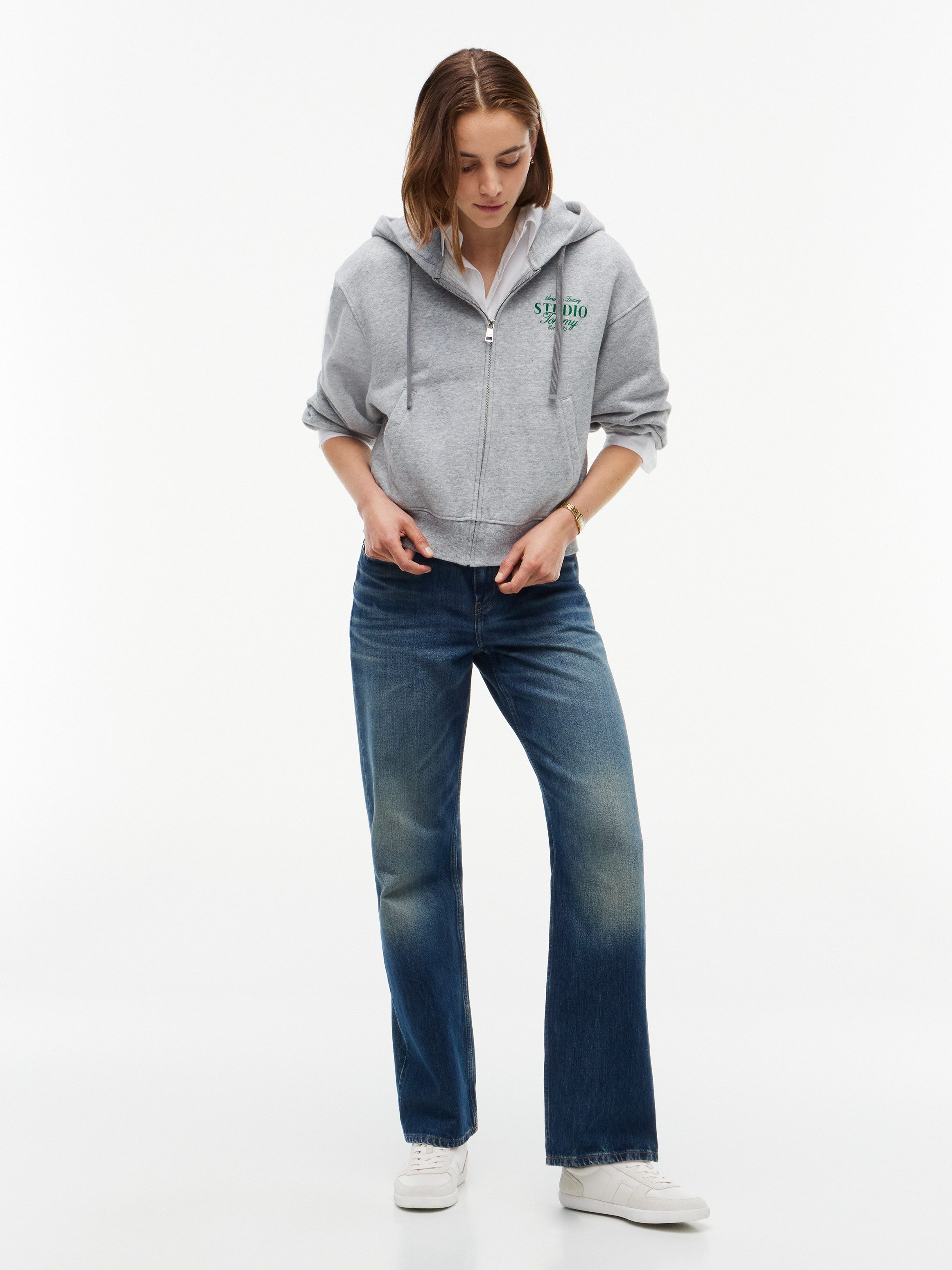 Tommy Hilfiger Sweatjacke STUDIO TOMMY ZIP-UP HOODIE SWT Baumwolle – Bild 4 von 5