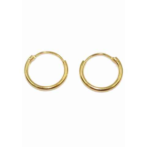 Firetti Paar Creolen Schmuck Geschenk Gold 585, Gold, Made in Germany