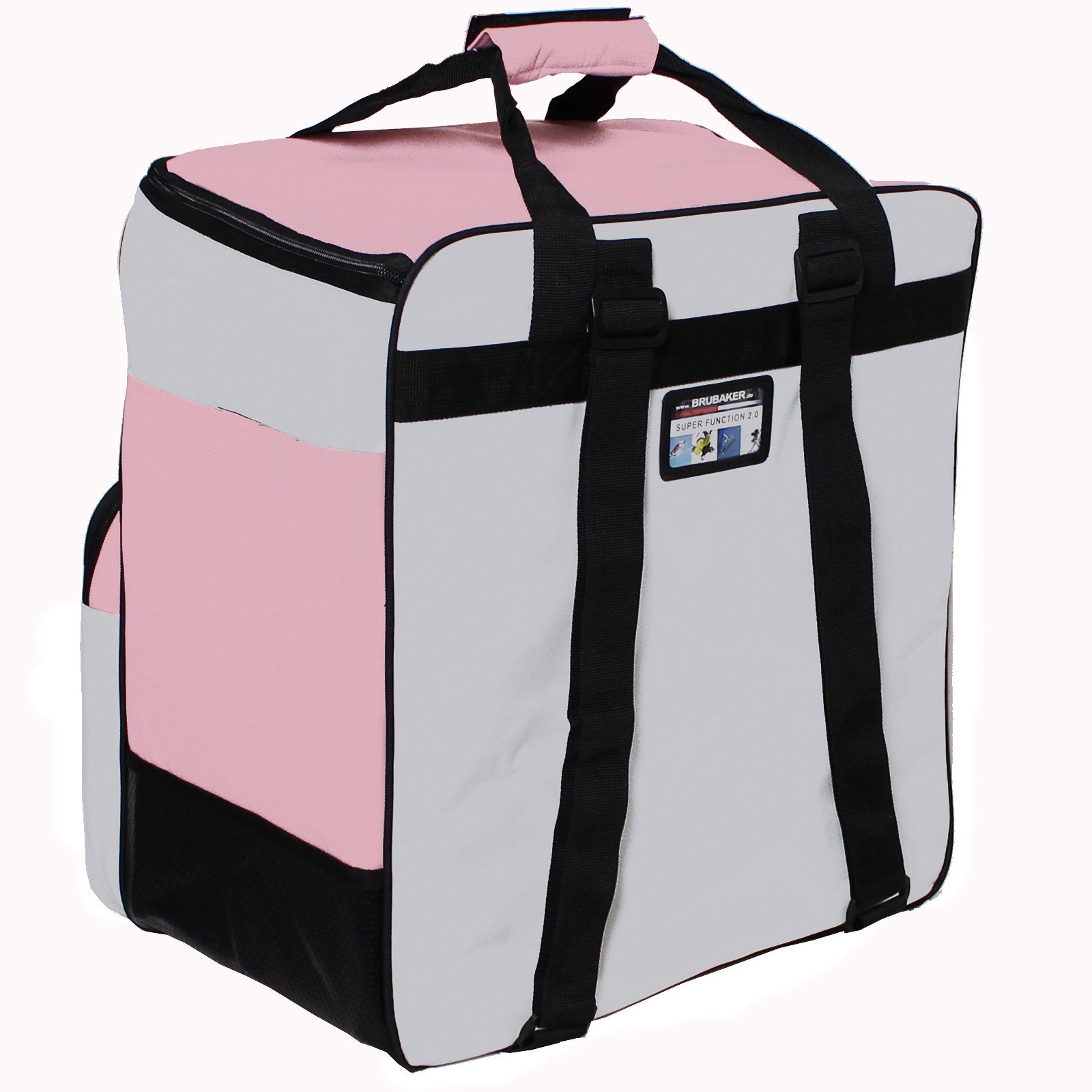 BRUBAKER Sporttasche Skischuhtasche, Skitasche für Skistiefel (1-tlg., reißfest und schnittfest), Komfort Stiefeltasche mit Rucksackfunktion für Skischuhe, Helmtasche
