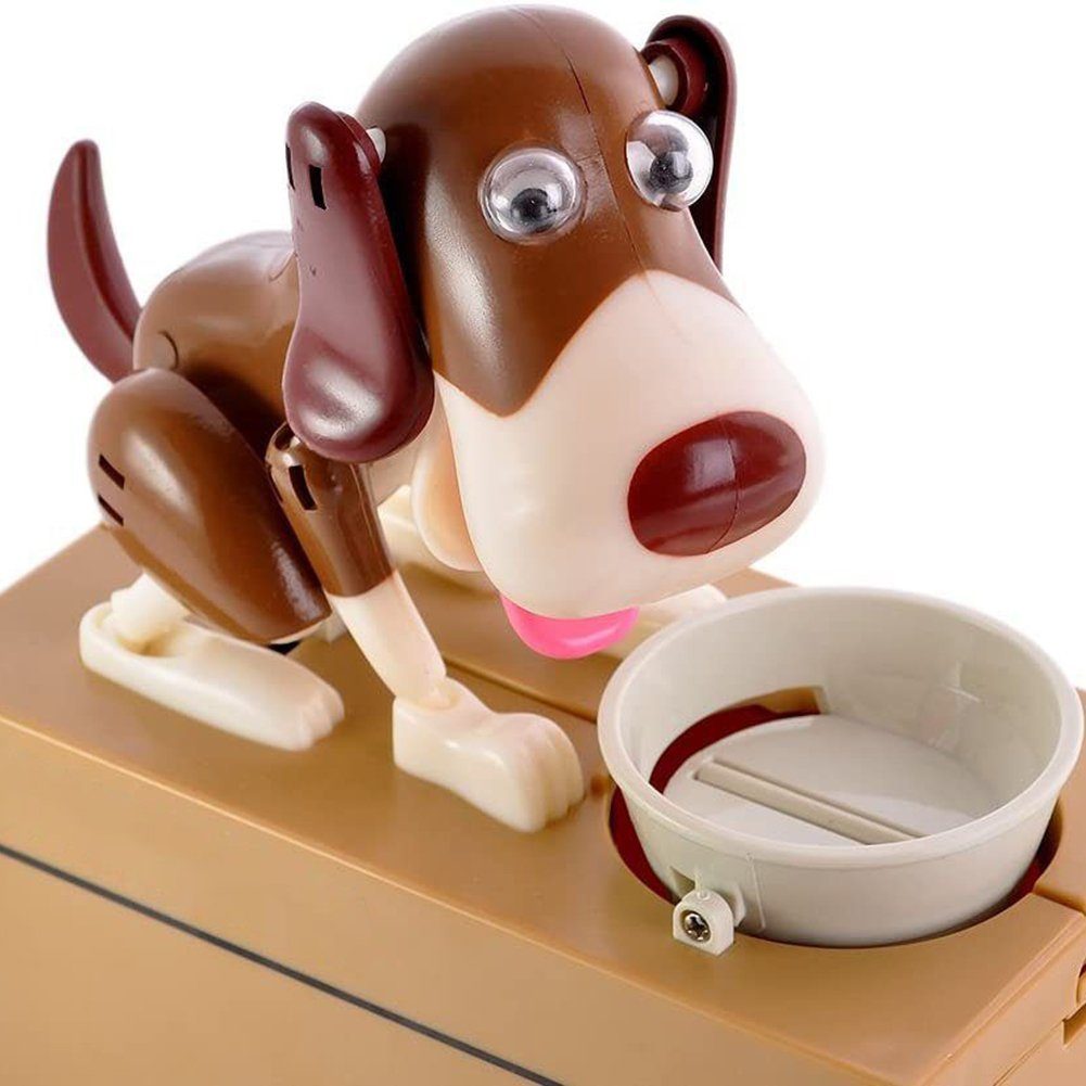 für Spardose Kinder Hungriger Hund HAMÖWO Spielzeug Spardose, Welpen-Sparschwein