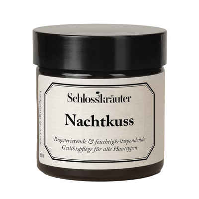 Schlosskräuter Nachtcreme Nachtkuss Gesichtscreme natürliche Nachtcreme & Anti-Aging Pflege 50ml Einzelpackung, 100% natürliche Inhaltsstoffe
