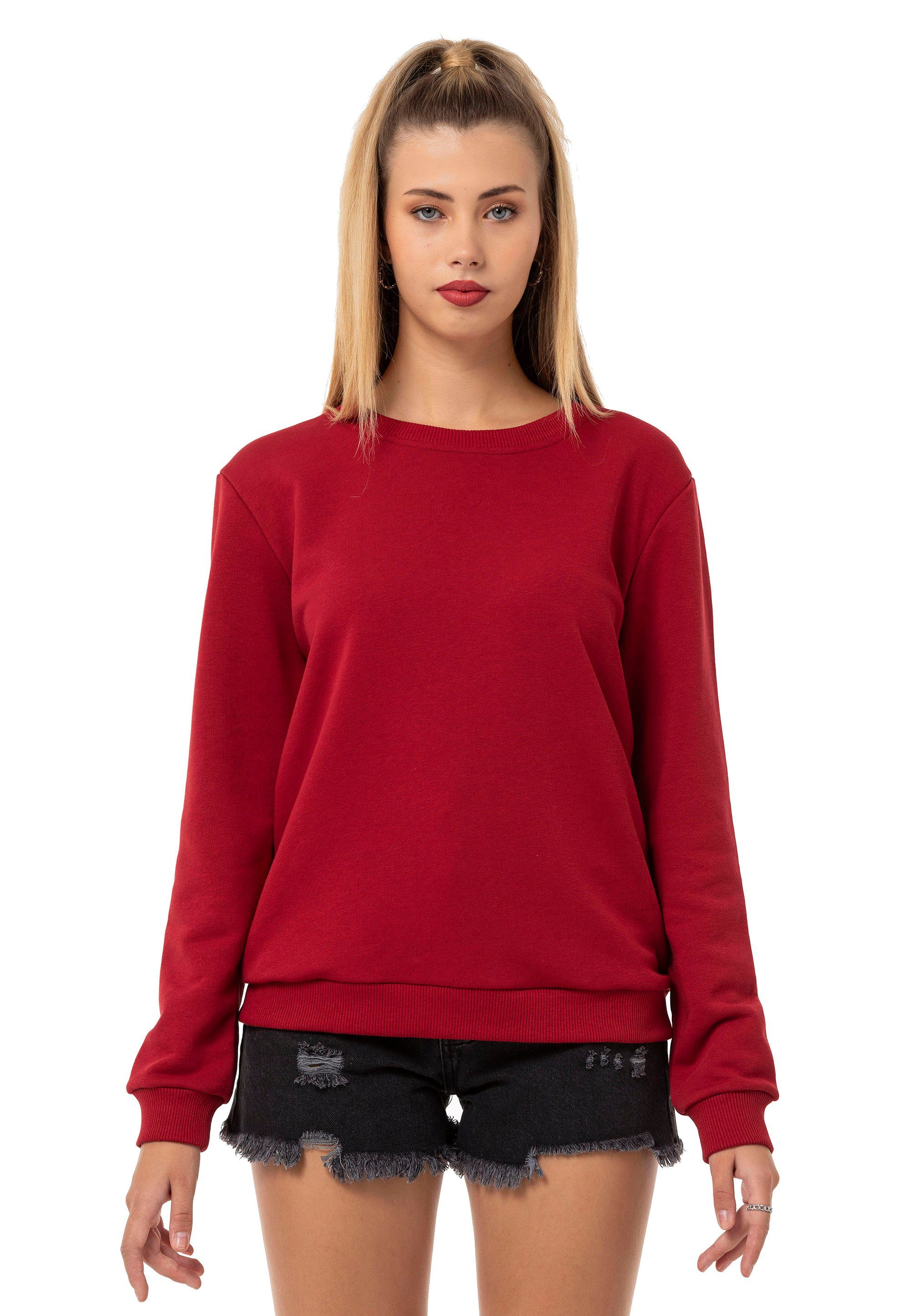 RedBridge Sweatshirt mit Rundhals – weiche Sweatware, Rippbündchen Premium Qualität