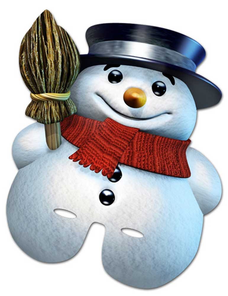 Verkleidungsmaske Snowman - Masken - Promi Maske