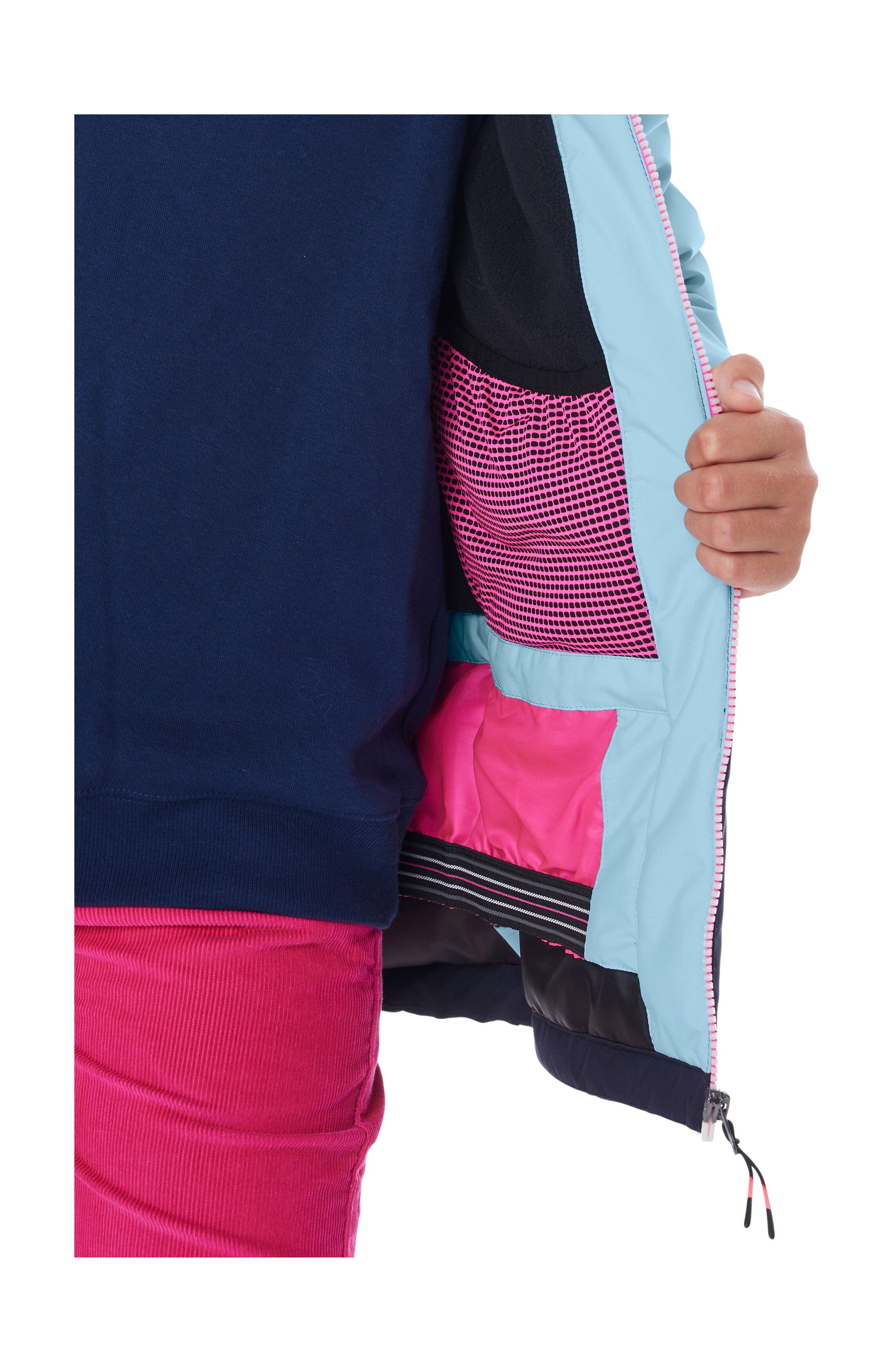 Killtec Skijacke KSW 331 GRLS SKI JCKT Atmungsaktive, wasserdichte Jacke mit Fleece-Innenseite, Skipasstasche – Bild 4 von 5