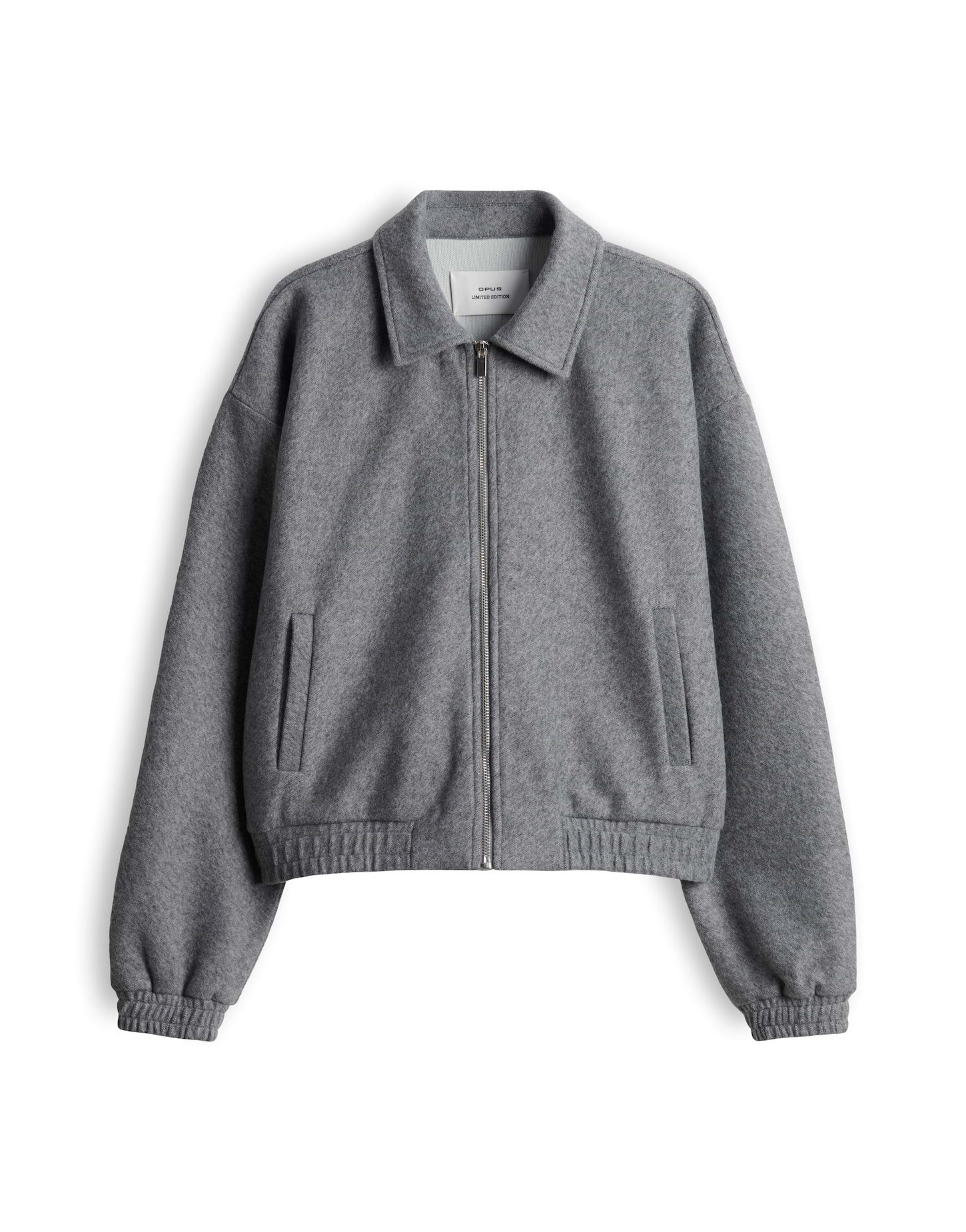 OPUS Sweatjacke Gerzi aus weicher Sweatware Verkürzte O-Form mit elastischen Abschlüssen und Paspeltaschen – Bild 2 von 5