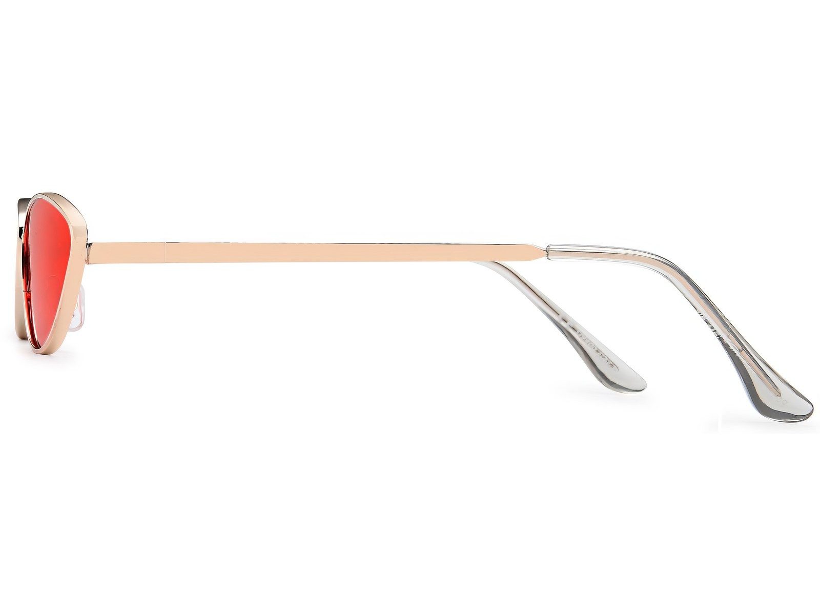 styleBREAKER Sonnenbrille Schmale Cateye Sonnenbrille mit Metallrahmen (1-St) Gradient