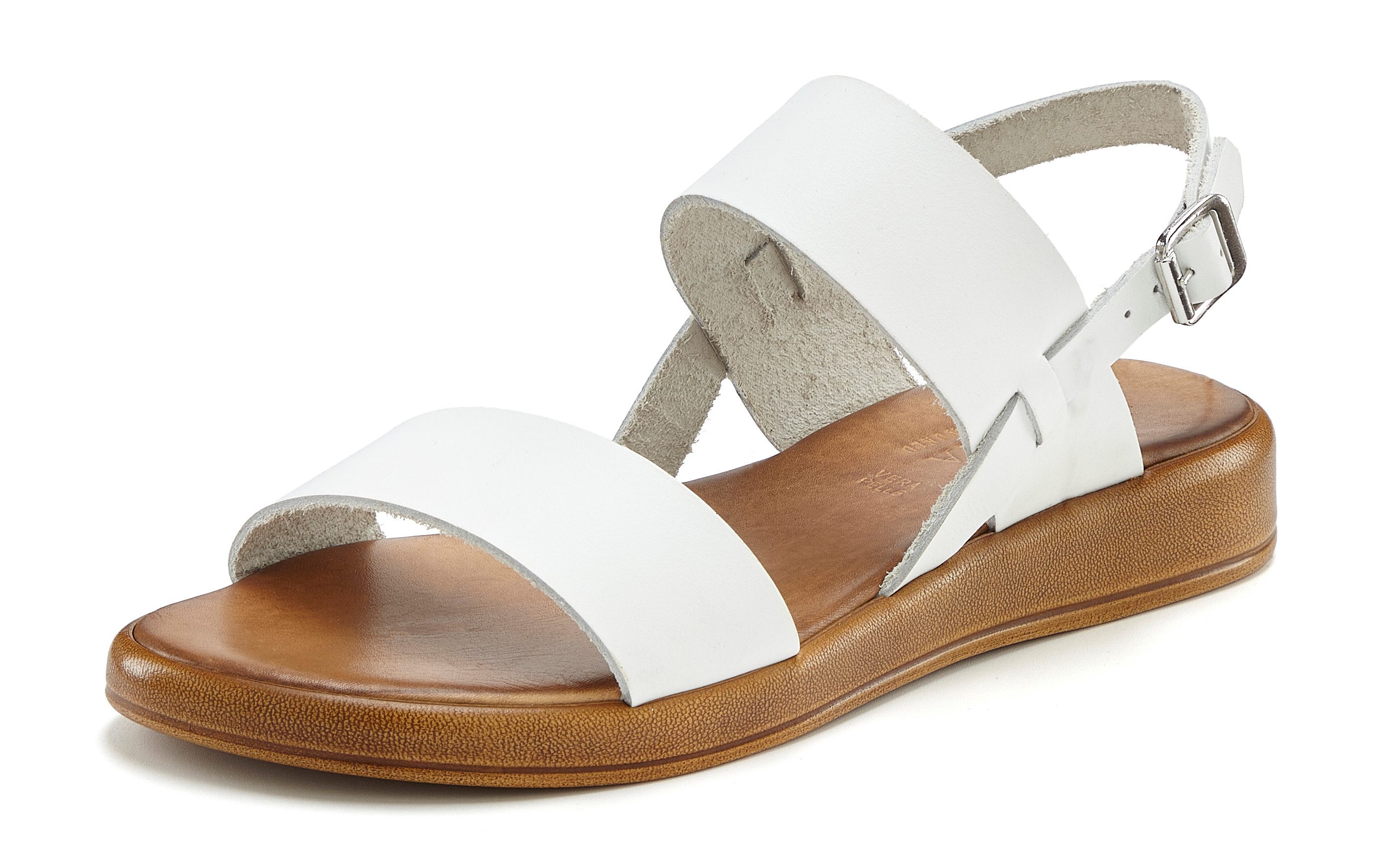 LASCANA Sommerschuh, Riemchensandale, offener Schuh Sandale aus Leder