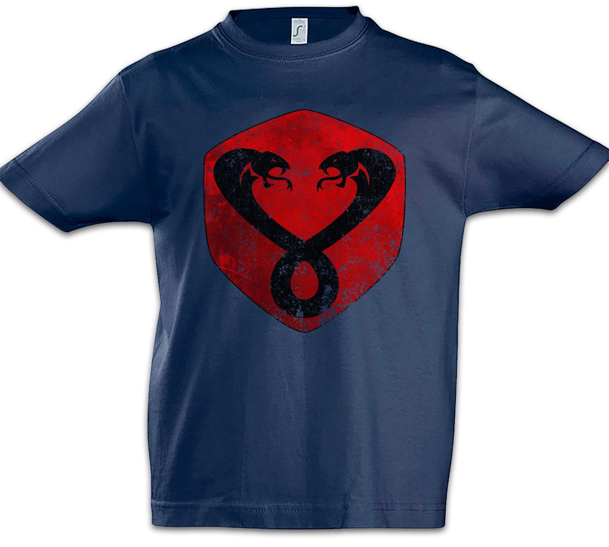 Print-Shirt Vintage Mumm-Ra Logo Kinder T-Shirt Thundercats TV Series Comic 80s
