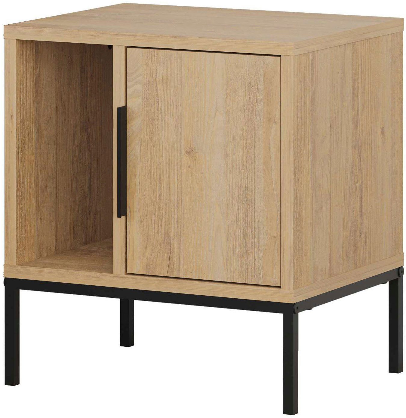 Decortie Nachttisch GLYNN NACHTTISCH MIT U FEET (Packung, 1-St), Leichte Montage, Lagerung, Platzsparend