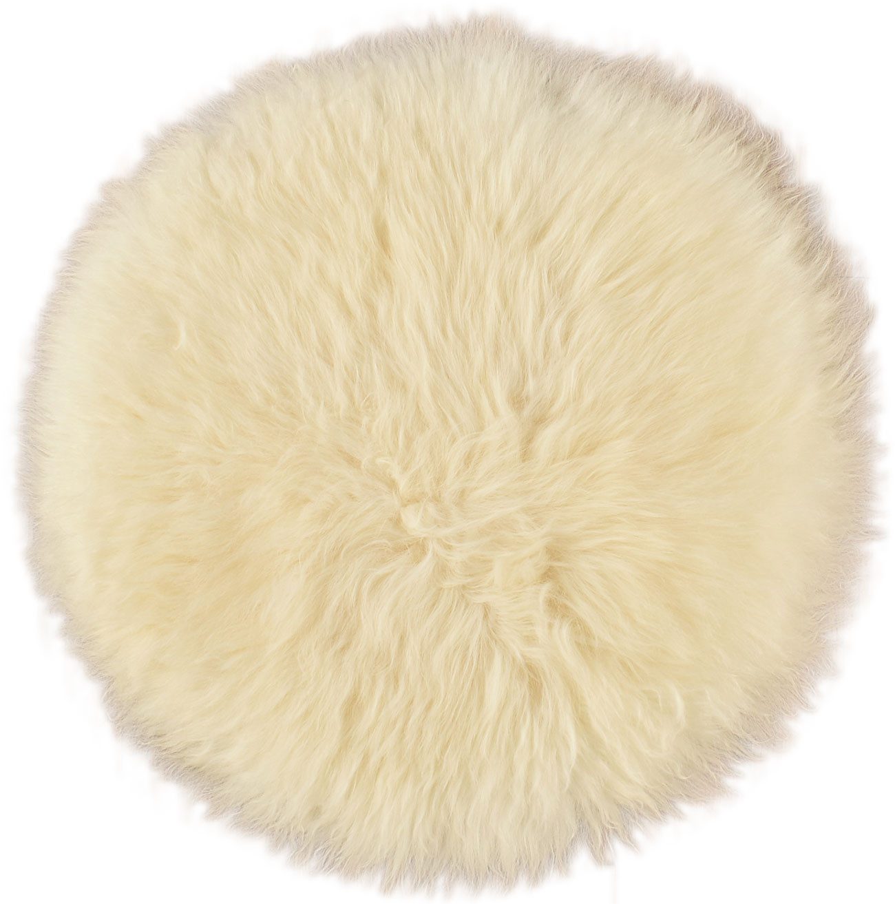 KUHFELL online & NOMAD Подушка для стула Lammfell Sitzauflage Подушка для стула Natur 35cm rund Echtes Schaffell