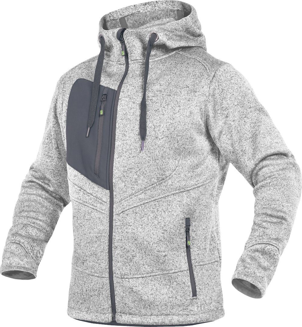 Leibwächter Arbeitshose Arbeitsjacke Strickjacke weiß Größe M (1-tlg)