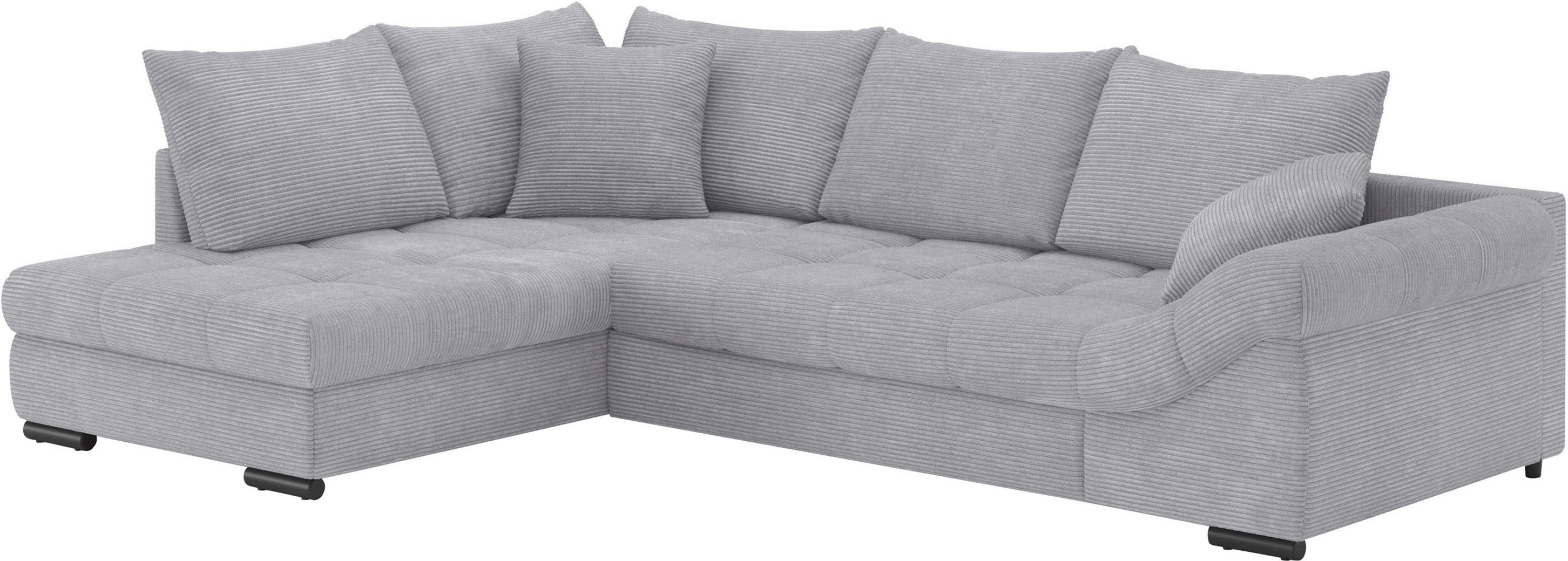 Mr. Couch Ecksofa "Allegro, L-Form", mit Hochschläfer-Bettauszug, wahlweise günstig online kaufen