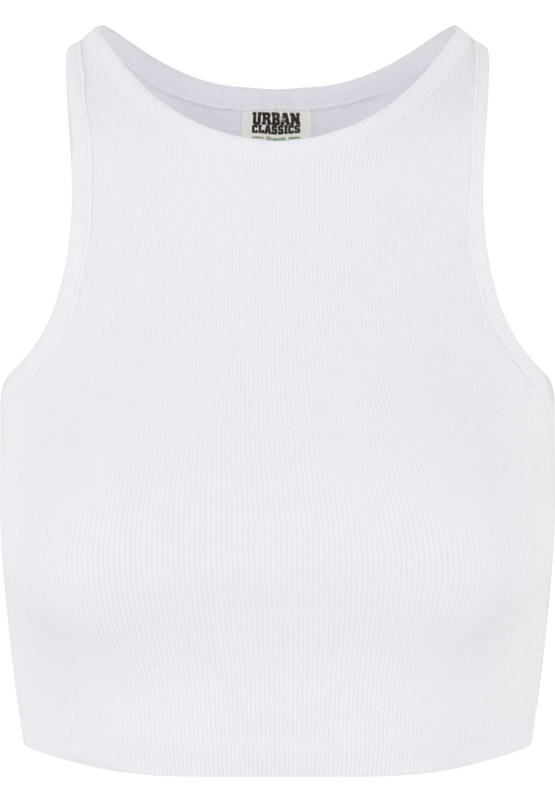 URBAN CLASSICS Tanktop Urban Classics Damen Ladies Organic Cropped Rib Top