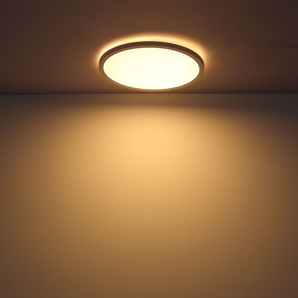 dimmbar Deckenleuchte, verbaut, Deckenlampe LED-Leuchtmittel Deckenleuchte LED etc-shop Warmweiß, LED fest Küchenleuchte